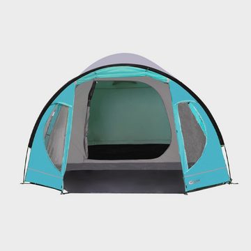 Portal Outdoor Kuppelzelt Zelt für 5 Personen wasserdicht Familienzelt Camping Delta 5 blau, Personen: 5 (mit Transporttasche), mit Moskitonetz große Veranda wetterfest wasserdicht