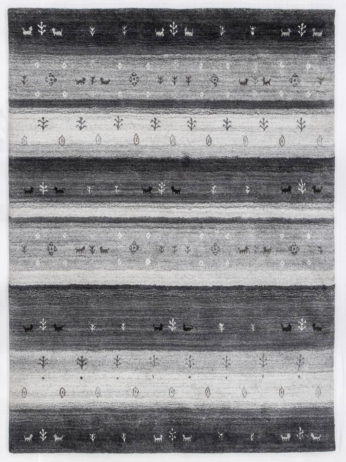 Rug Studios Teppich HANDGEARBEITET, LORI MODERN, Rechteckig, Höhe: 20 mm, Handgefertigt, 170 x 240 cm, Grau
