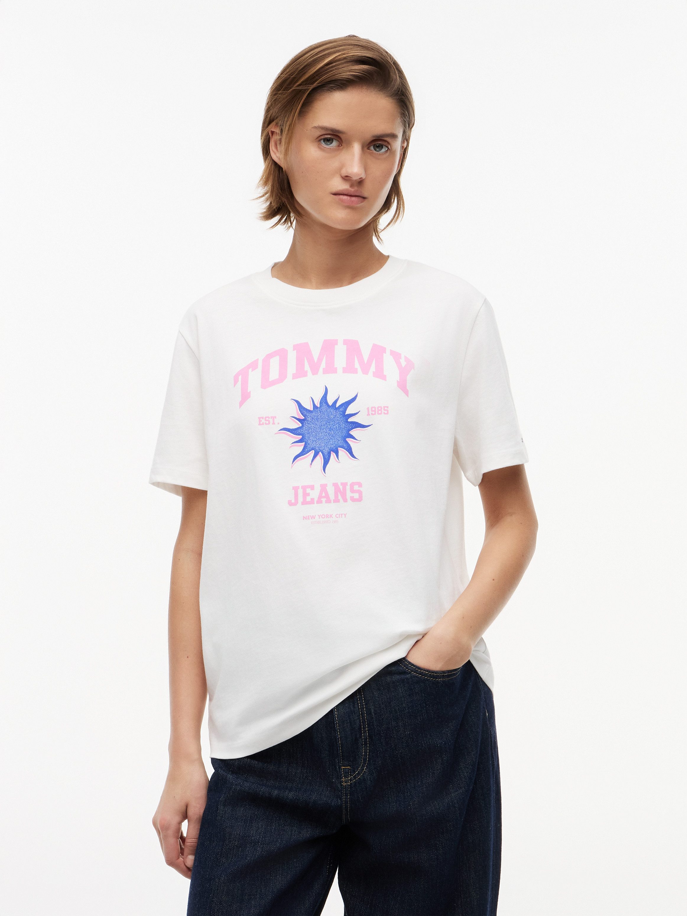 Tommy Jeans T-Shirt TJW RLX NOVELTY TEE Baumwolle, relaxed fit