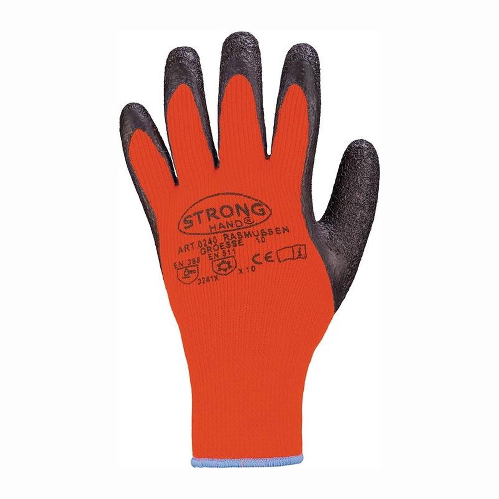 Stronghand Handschutz STRONGHAND Kälteschutzhandschuhe Rasmussen orange / schwarz EN 388 EN