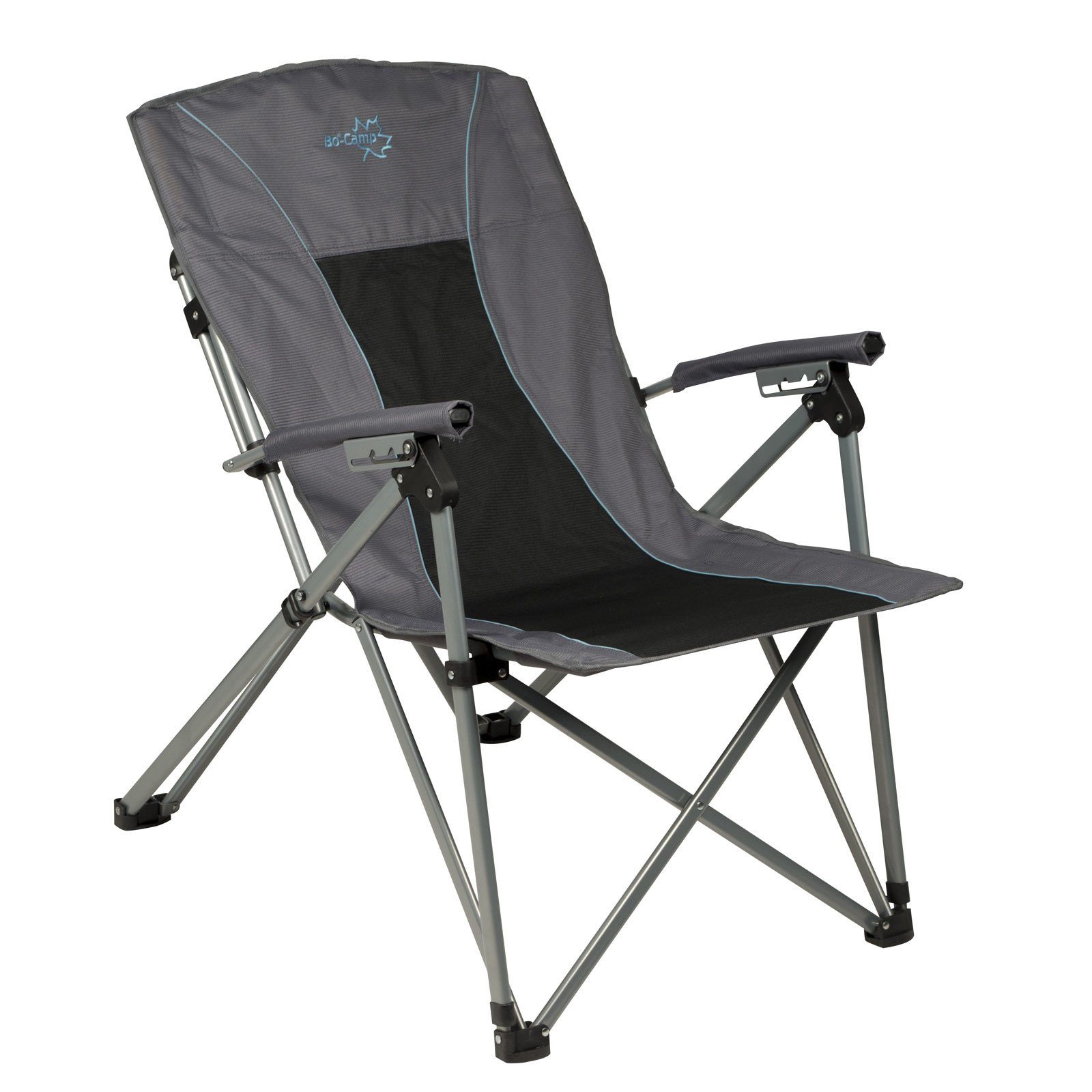 Bo-Camp Campingstuhl Deluxe King Plus Campingstuhl, Klapp Stuhl Angeln Falt Sessel Verstellbar