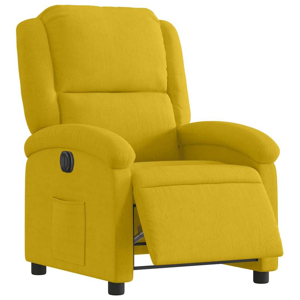 vidaXL Sessel Relaxsessel Elektrisch Gelb Samt (1-St)