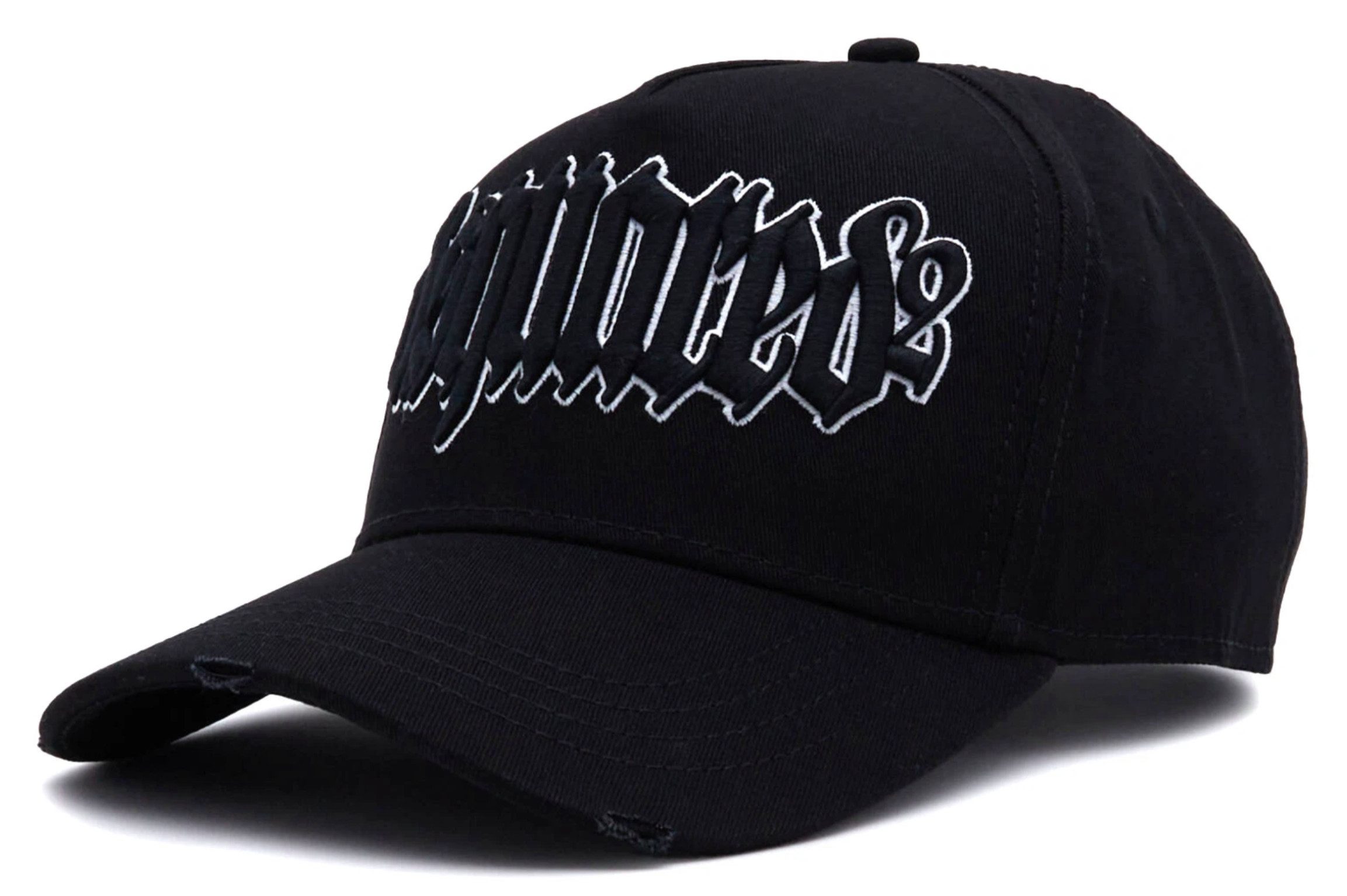 Dsquared2 Baseball Cap D2 Gothic Retro Logo Basebalkappe Kappe Mütze Cap Bestickter Schriftzug „The Twins Made It Hot“ für individuellen Touch