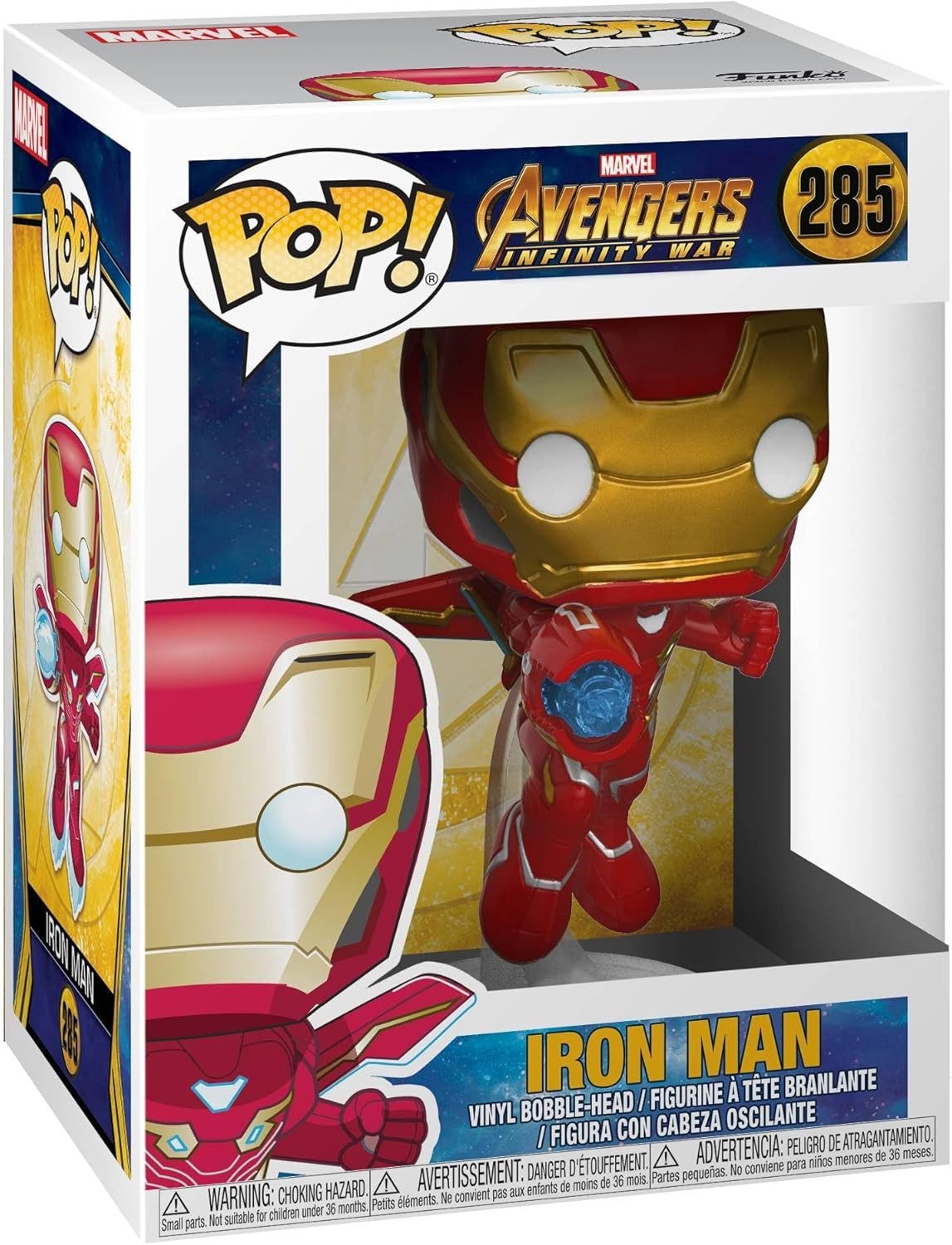 Funko Actionfigur Avengers Infinity War POP! Movies Vinyl Figur Iron Man 9 cm, (1-tlg), coole Vinylfigur