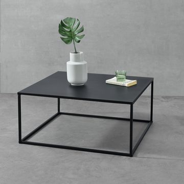 en.casa Couchtisch, »Lebus« Metall 38 x 85 x 85 cm Schwarz