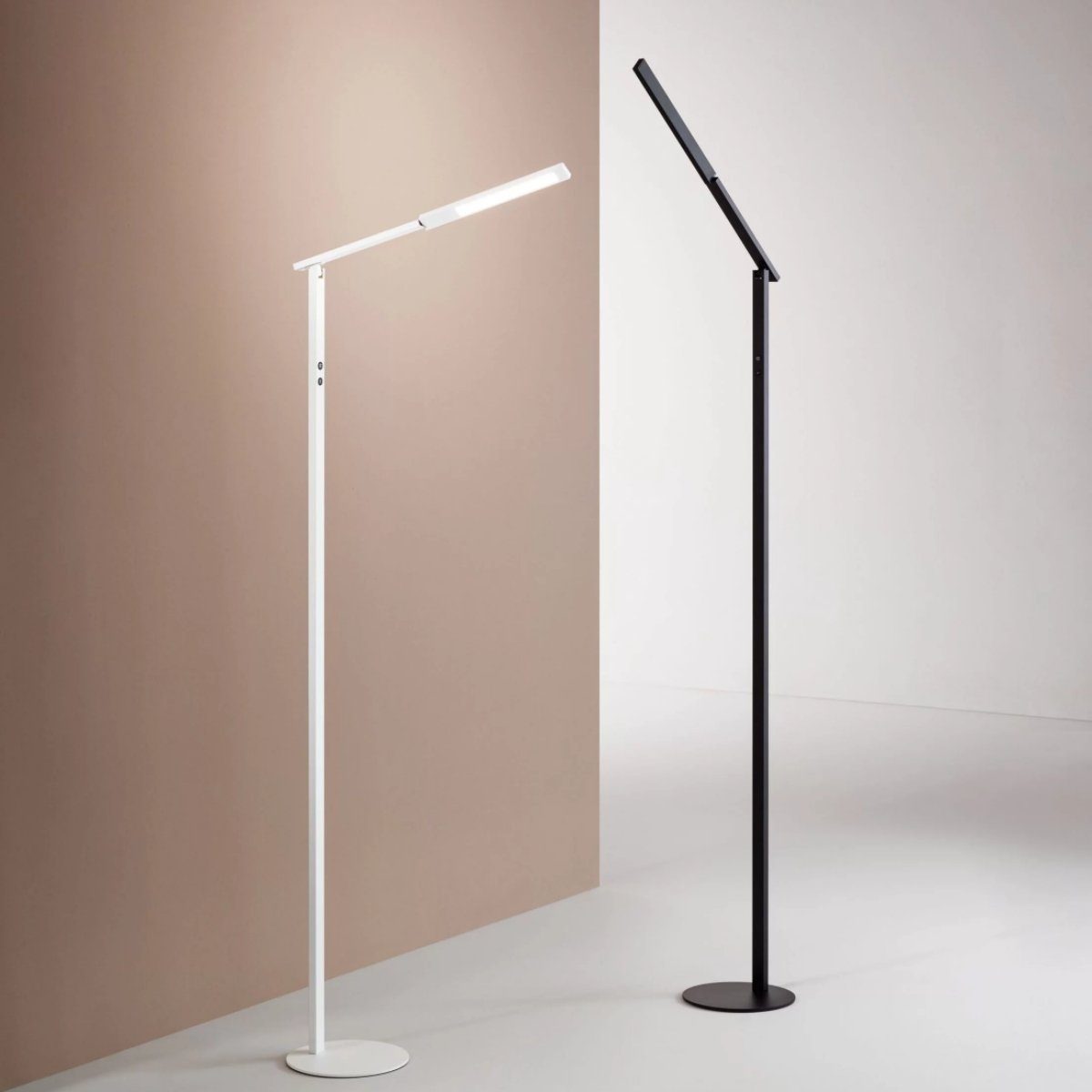 FABAS LUCE LED Stehlampe Ideal, LED fest integriert, Warmweiß-Kaltweiß, dimmbar