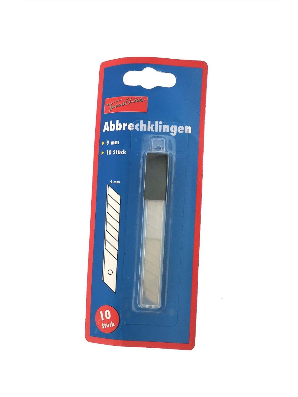 Trend Line Cuttermesser TrendLine Abbrechklingen 10 Stück 9 mm im Köcher