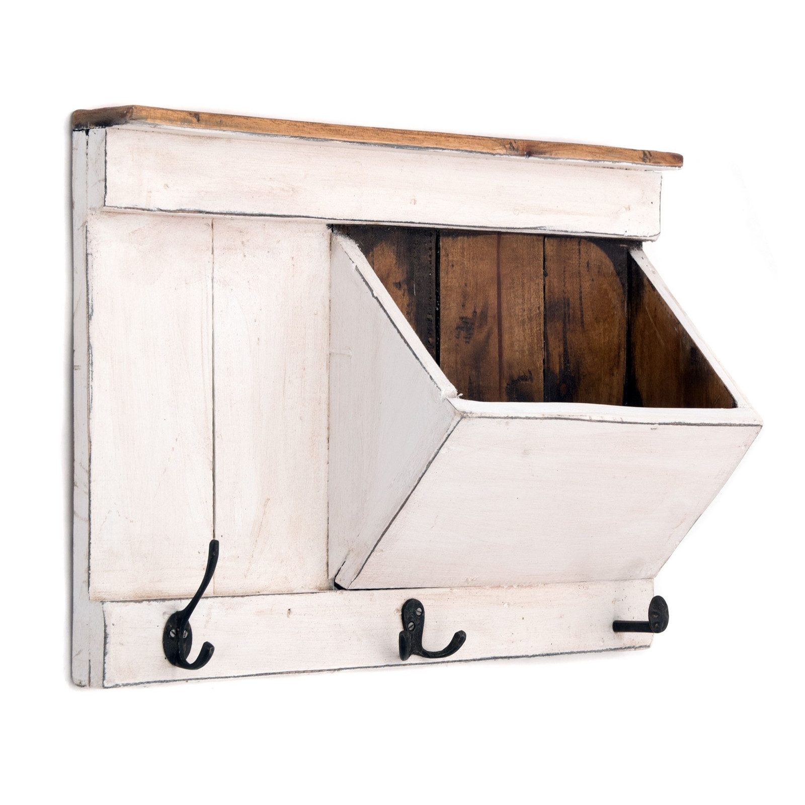DESIGN DELIGHTS Schlüsselkasten SCHLÜSSELBRETT "NATURA 50", 50x35x13cm (BxHxT), Staufach, Garderobe