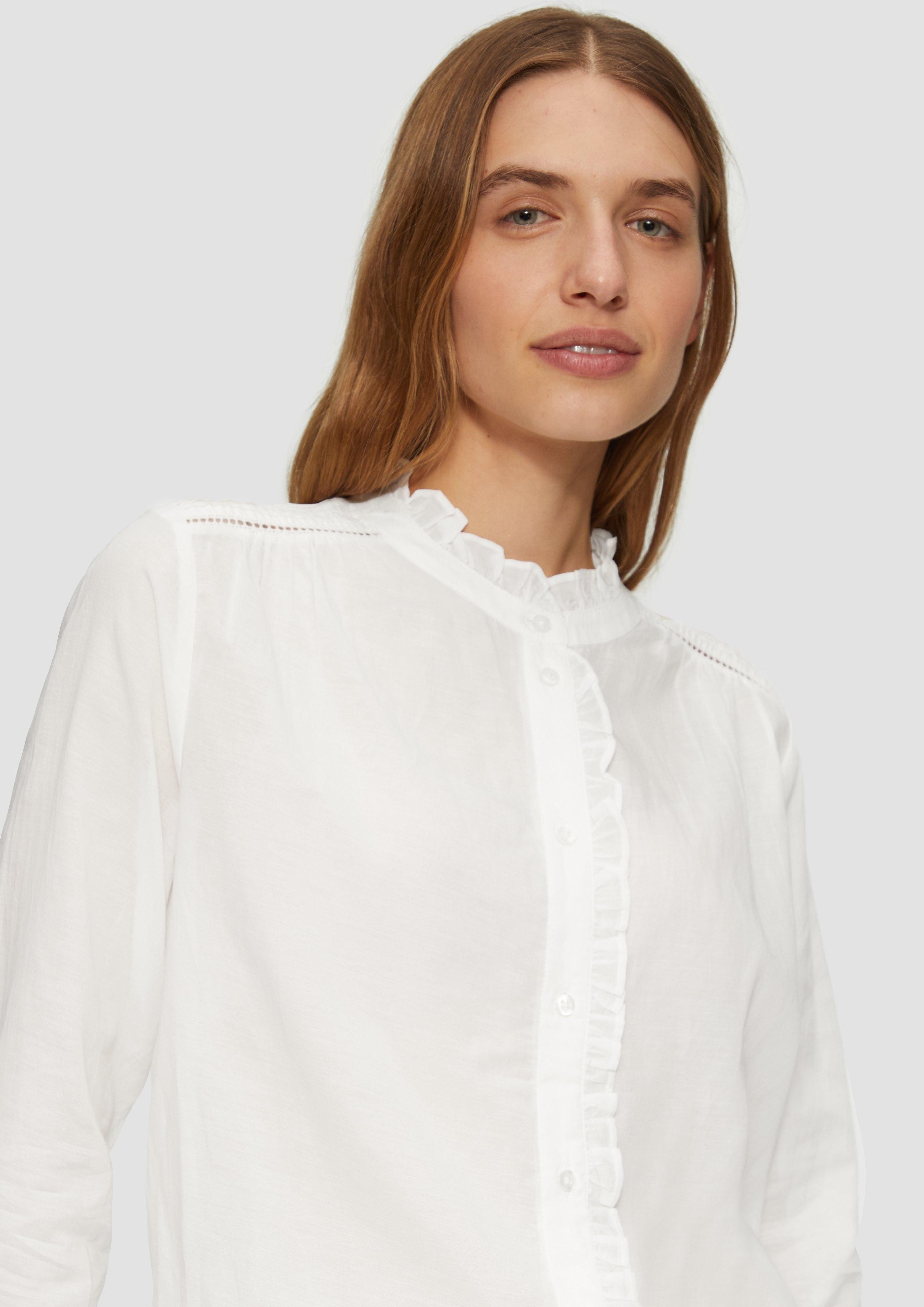 s.Oliver Langarmbluse Leicht transparente Bluse mit günstig online kaufen