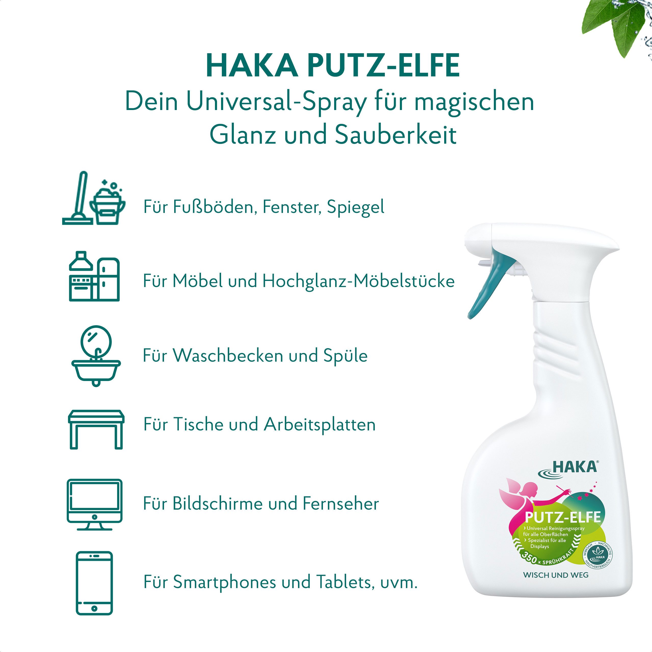 HAKA Putz-Elfe Spray 500ml Universalreiniger