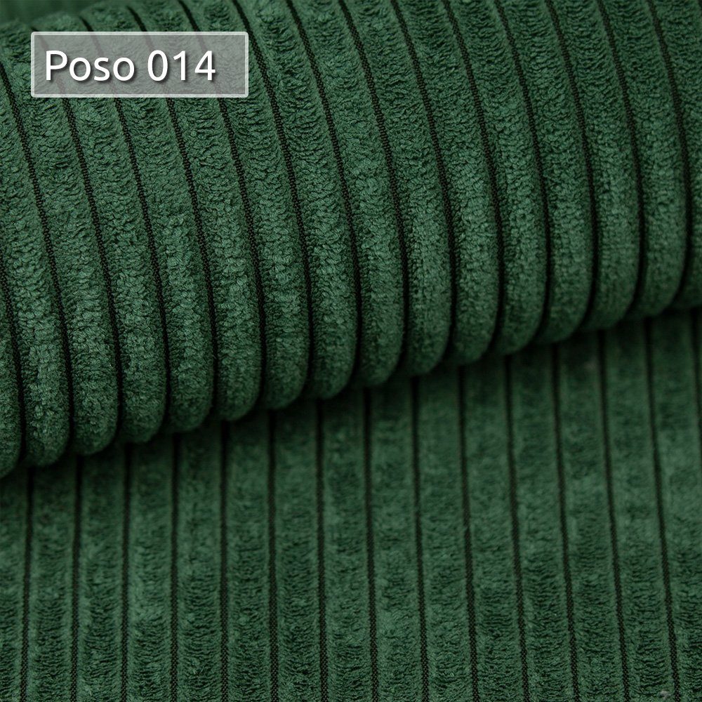 Sofnet Wohnlandschaft Roma U, mit Schlaffunktion und Bettkasten, U-Form Couch, Cord Stoff, Schlafsofa mit Wellenfeder