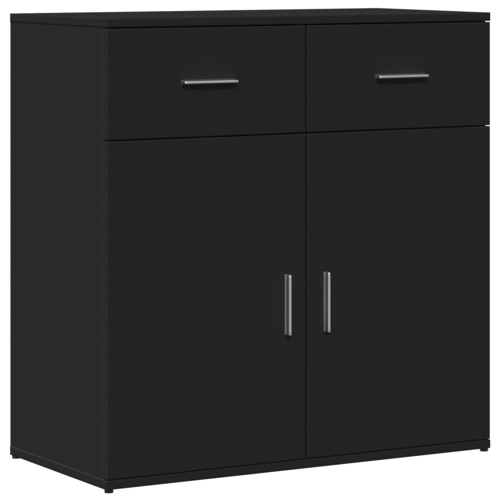 vidaXL Sideboard Sideboard Schwarz 79x38x80 cm günstig online kaufen