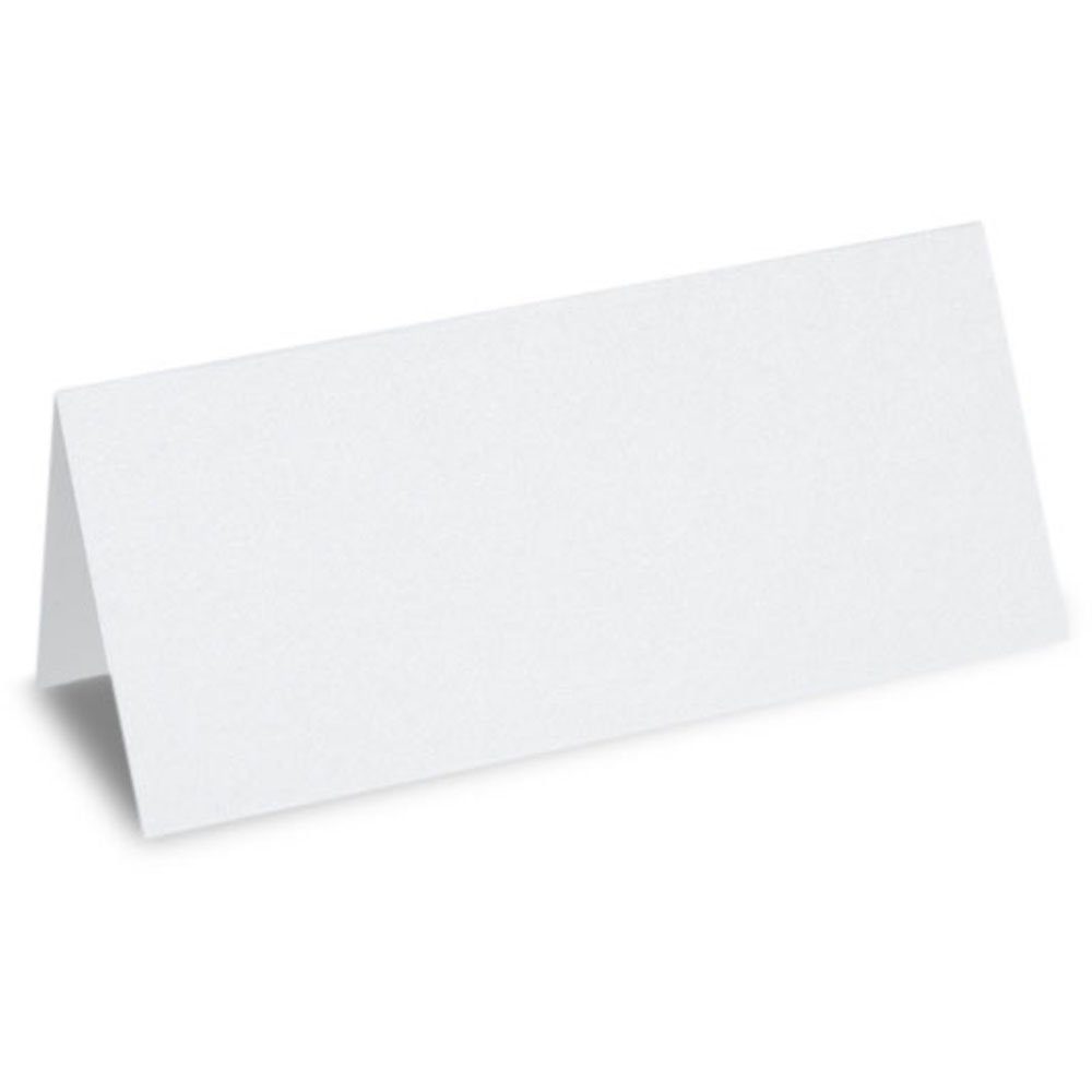 MEYCO Hobby Konfetti Tischkarten, 25 Stück, 5x10cm Weiß
