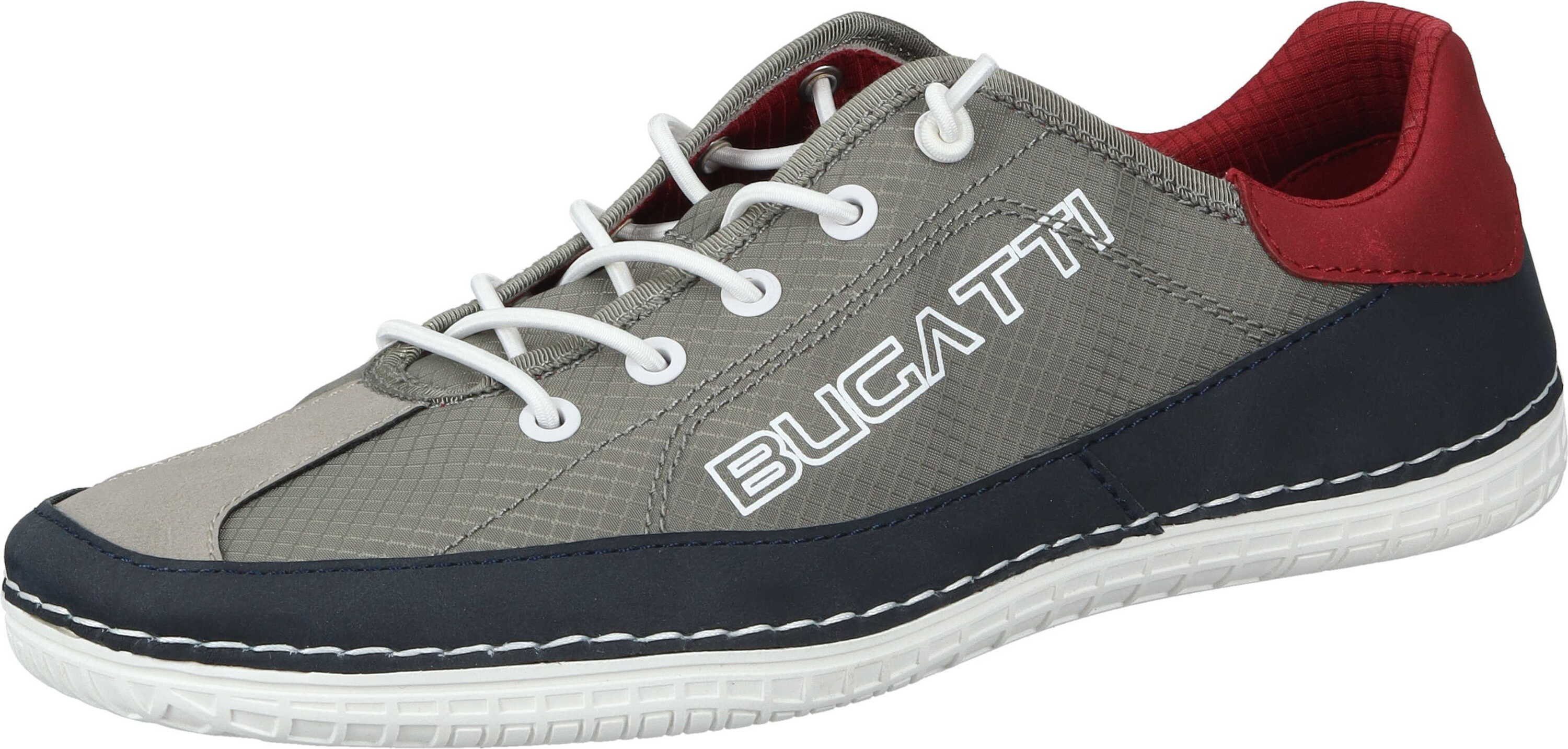 Bugatti Damen Slipper 435-ar360 - Weiße Sneaker Mit Elastischer Schnürung
