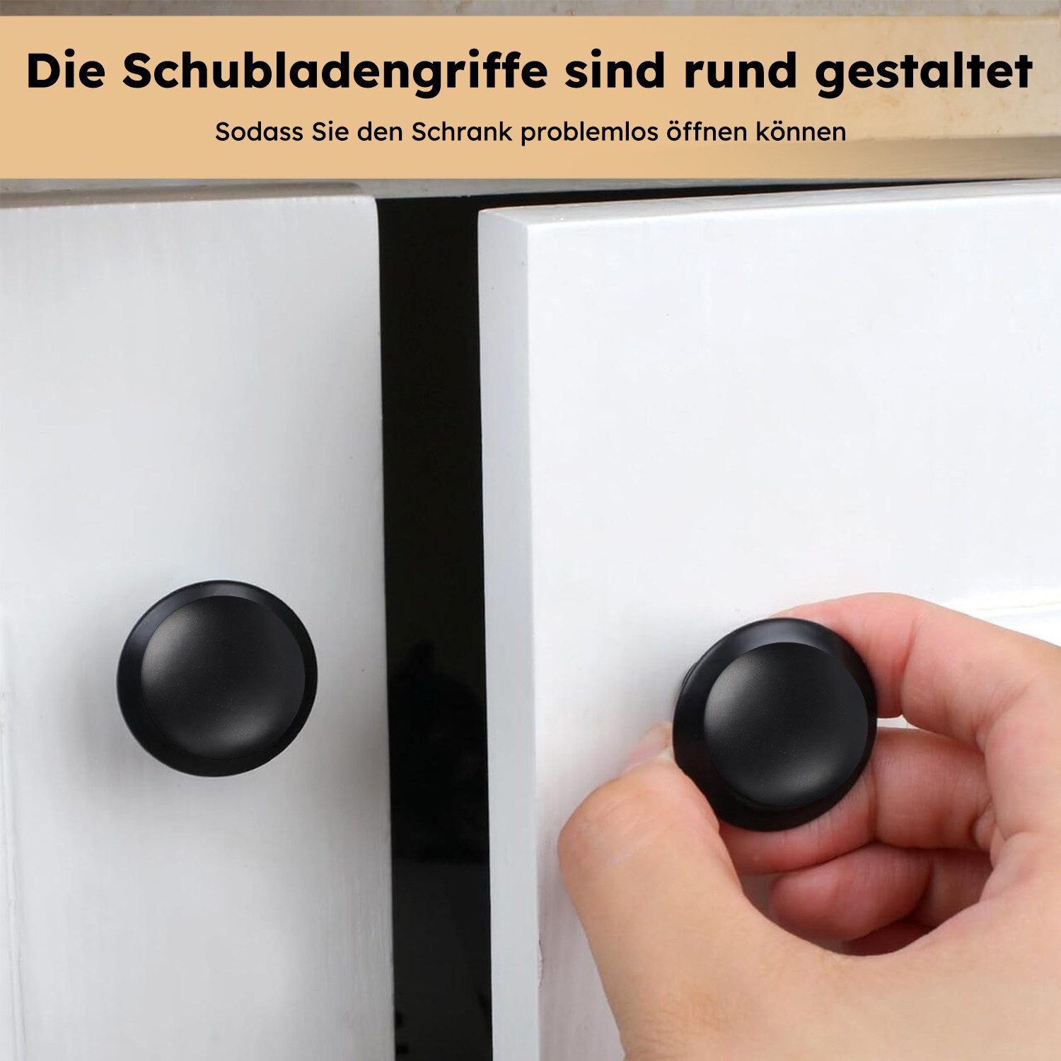 MOPUEA Möbelgriff 12 Stück Vintage-Schrankknöpfe, schicke Schubladenknöpfe (Einfache Installation und praktische Anwendung, 12-St., Vielseitig einsetzbar in ver – Bild 3 von 5
