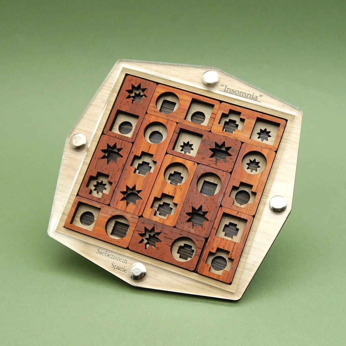 ROMBOL Denkspiele Spiel INSOMNIA - interessantes Knobelspiel, Holzpuzzle, Denkspiel