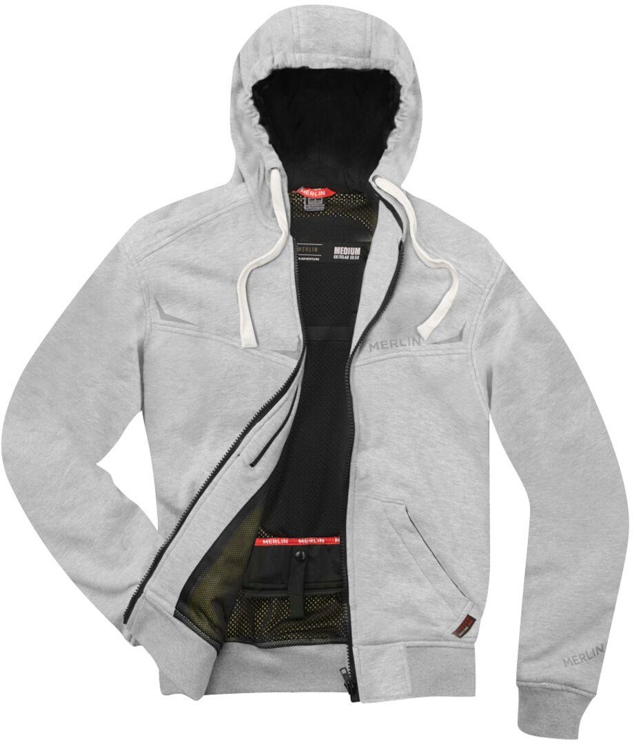 Merlin Motorradjacke Easton Motorrad Zip Hoodie Jacke Atmungsaktiv protektoren reflektierende