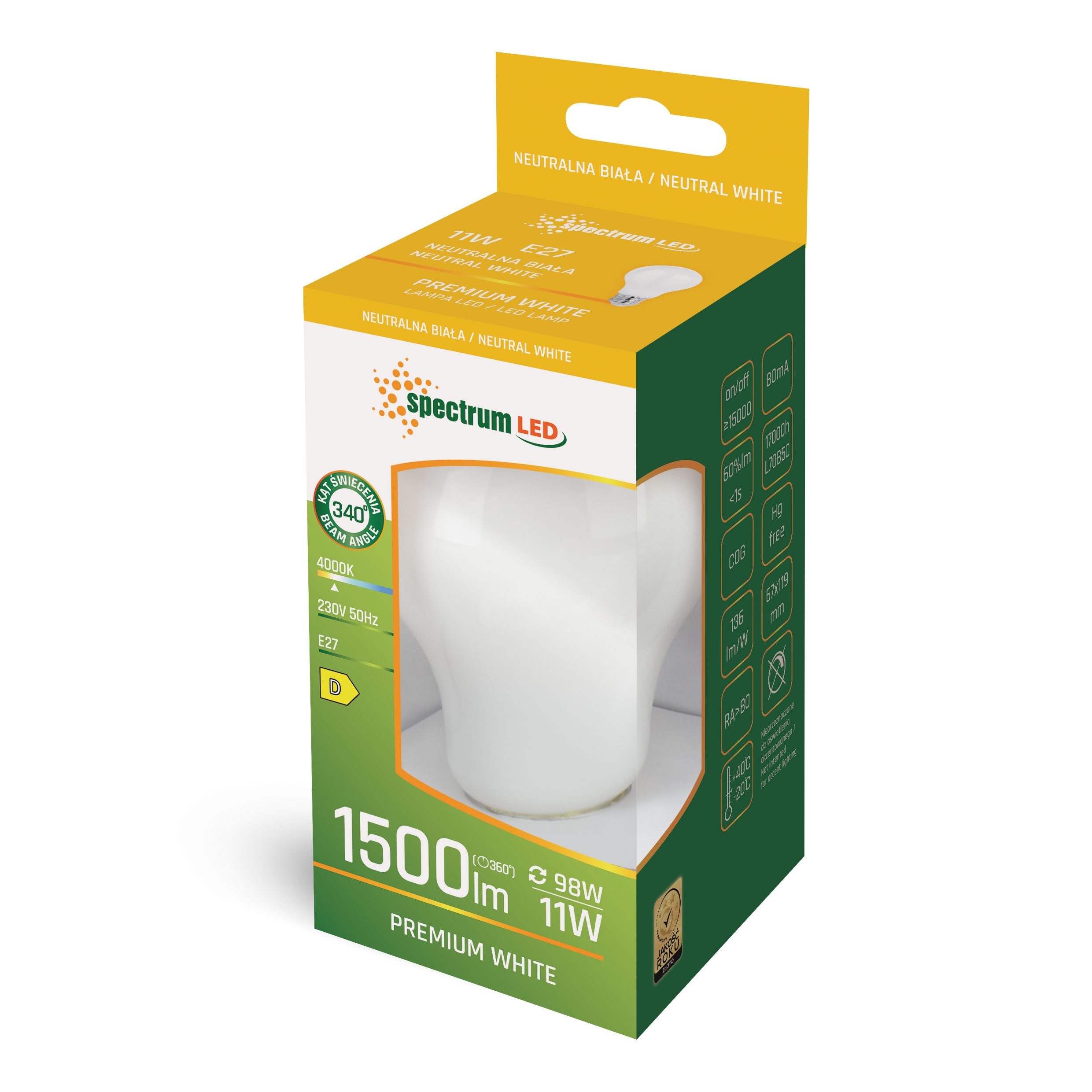 Spectrum LED-Leuchtmittel LED E27 A67 Birne günstig online kaufen