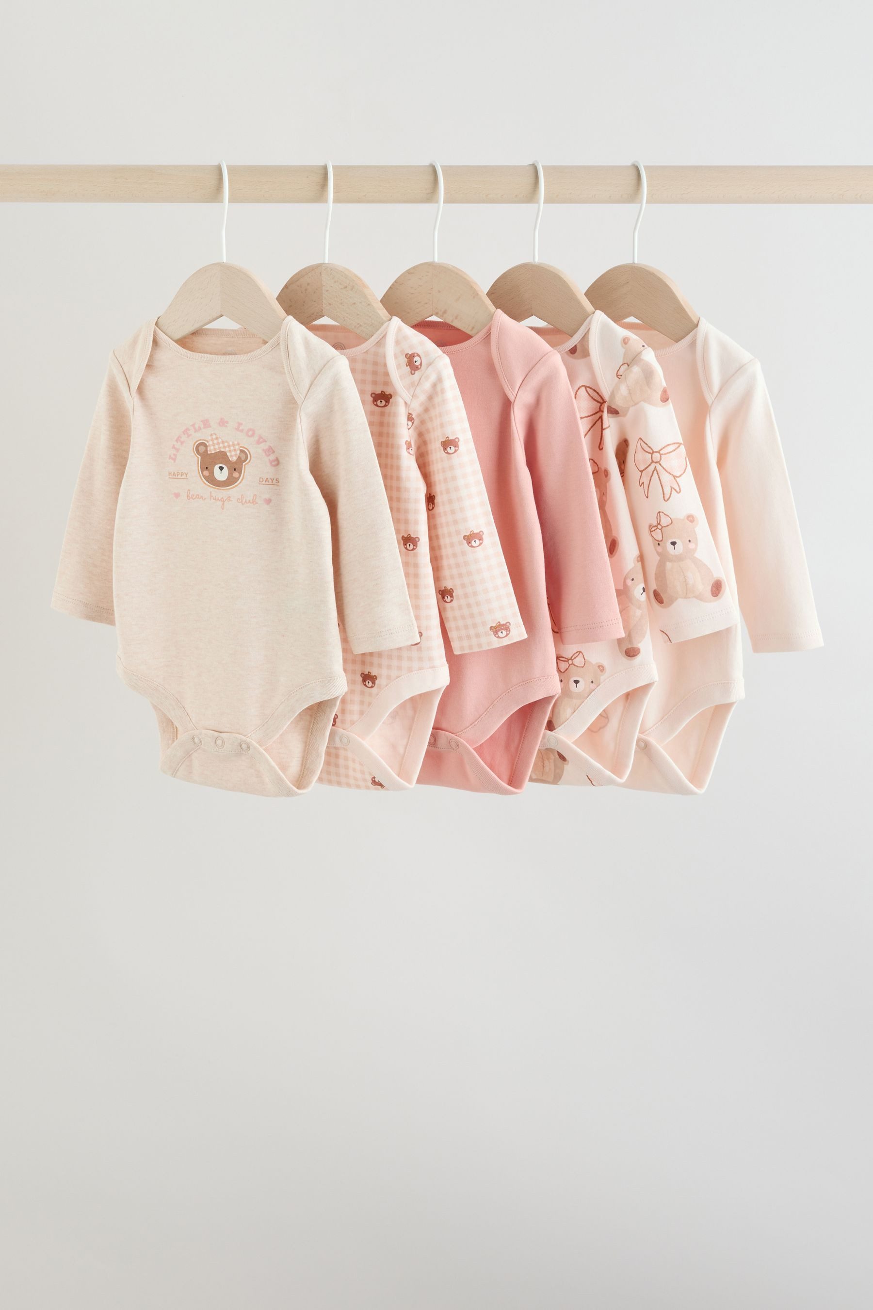 Next Langarmbody Baby-Bodys mit langem Arm, 5er-Pack (5-tlg)