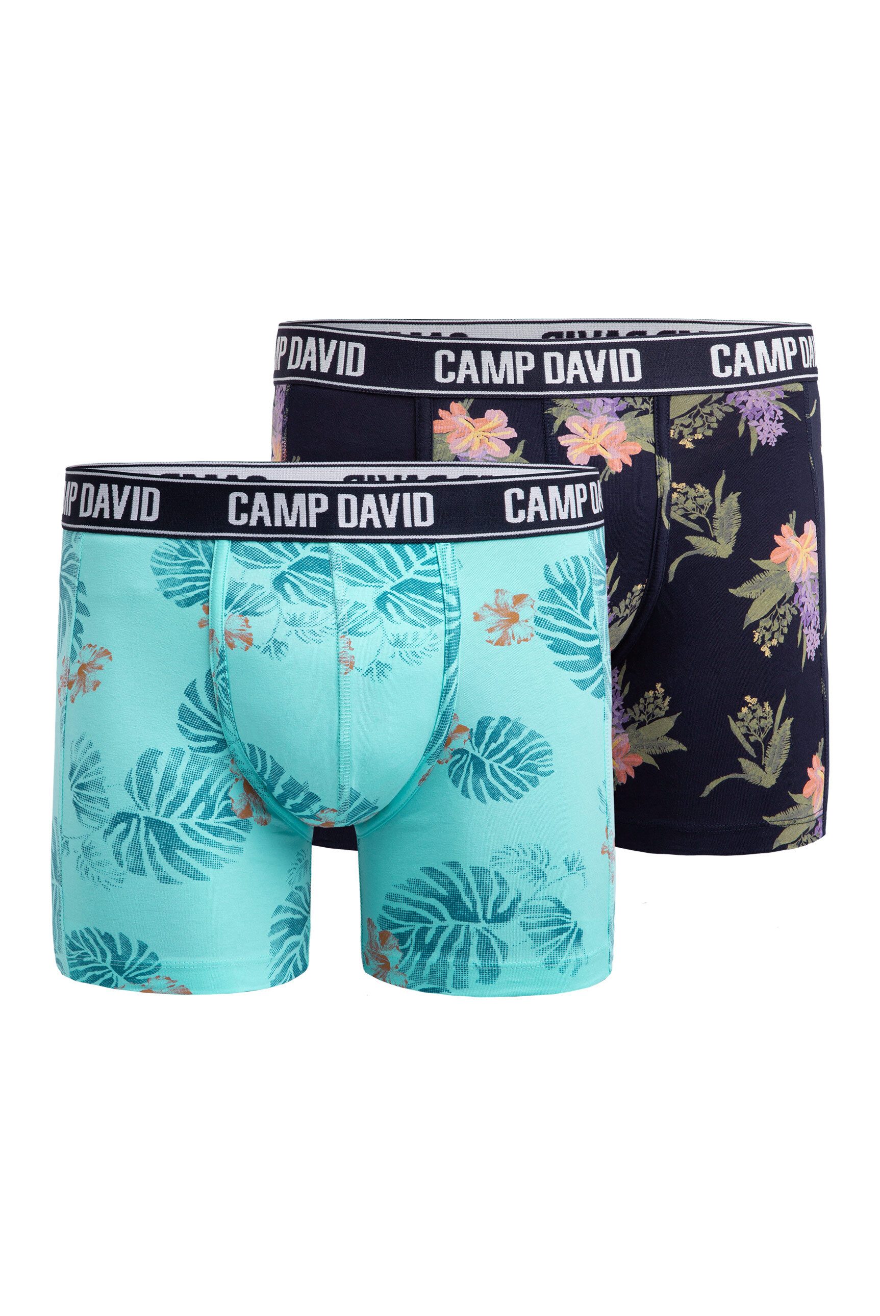 CAMP DAVID Boxershorts Set: (2-St) mit All Over Print