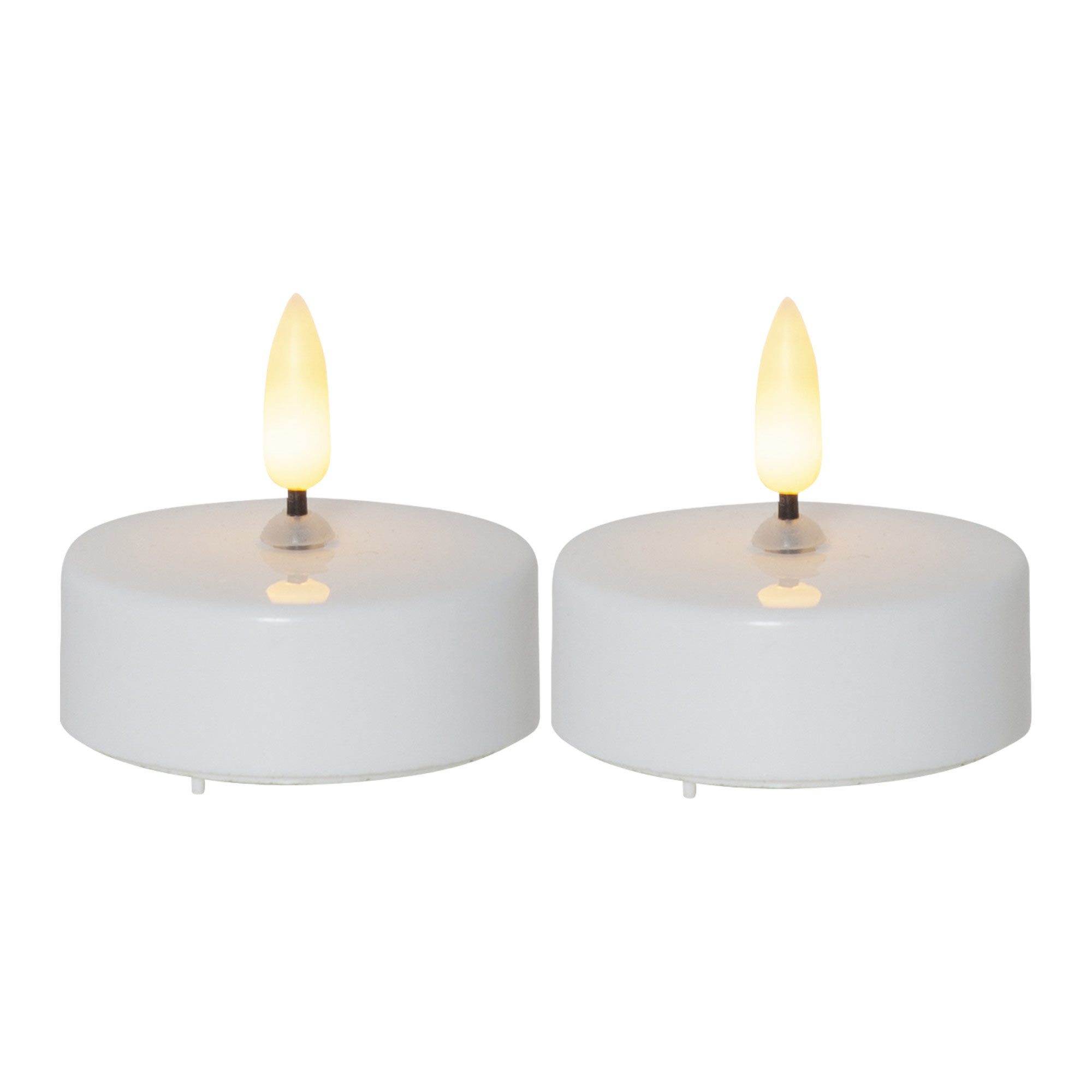 STAR TRADING LED-Kerze Flamme (Set, 2-tlg), XL LED Teelichte 3D Flamme 6/18 günstig online kaufen