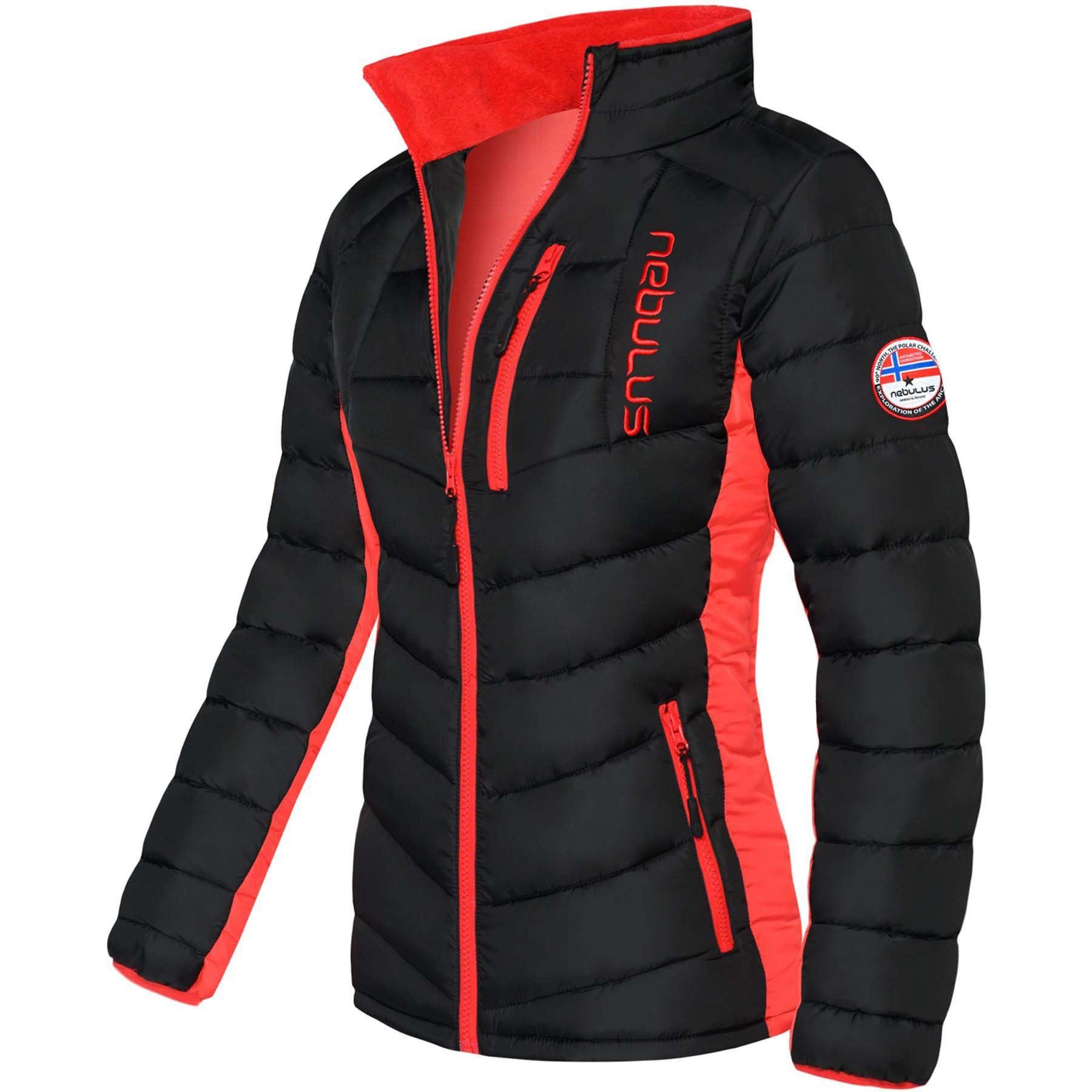 Nebulus Winterjacke Winterjacke, P4771 - Damen, schwarz-rot, L/40 günstig online kaufen