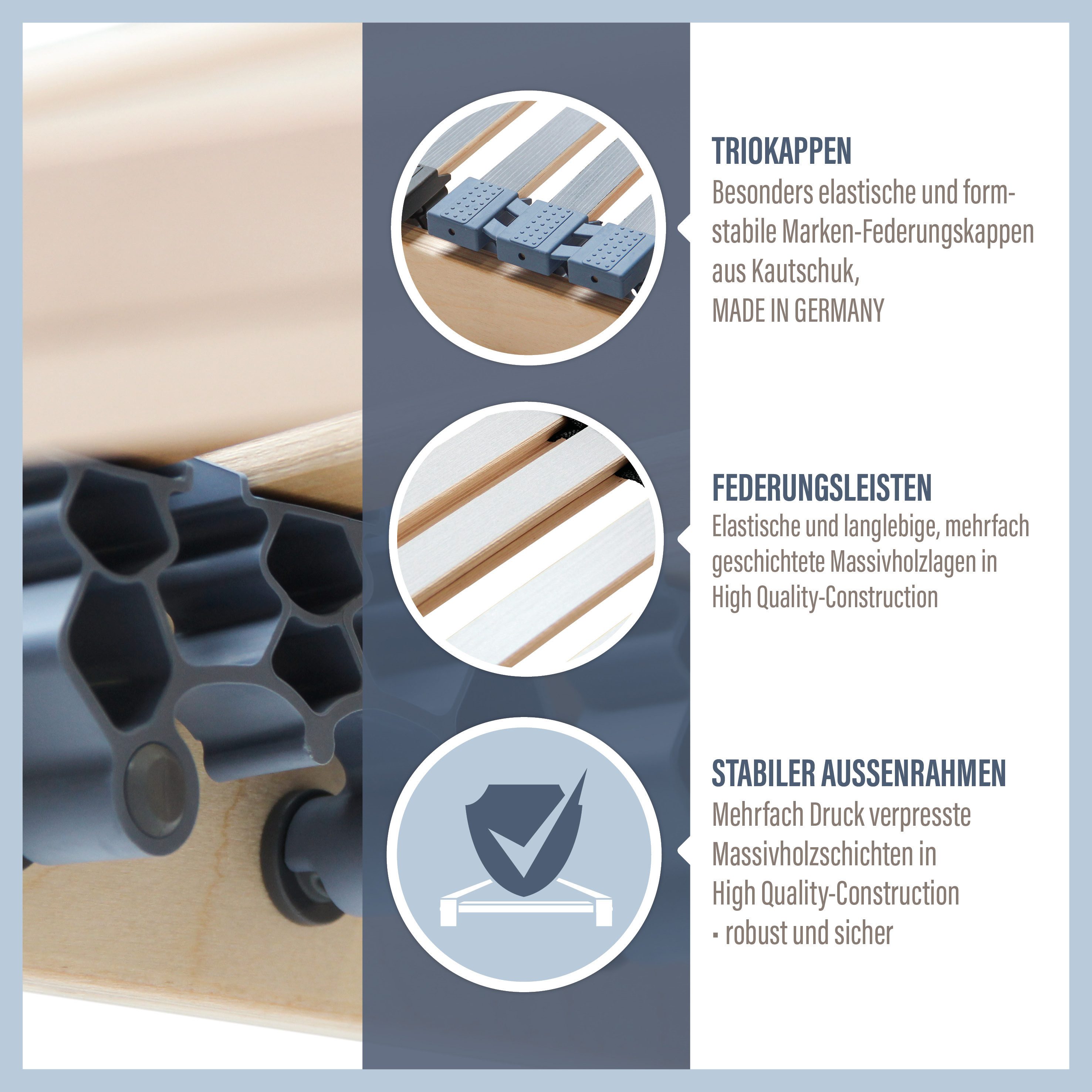 Lattenrost Ortho exklusiv, Beco, Kopfteil nicht verstellbar, Fußteil nicht günstig online kaufen