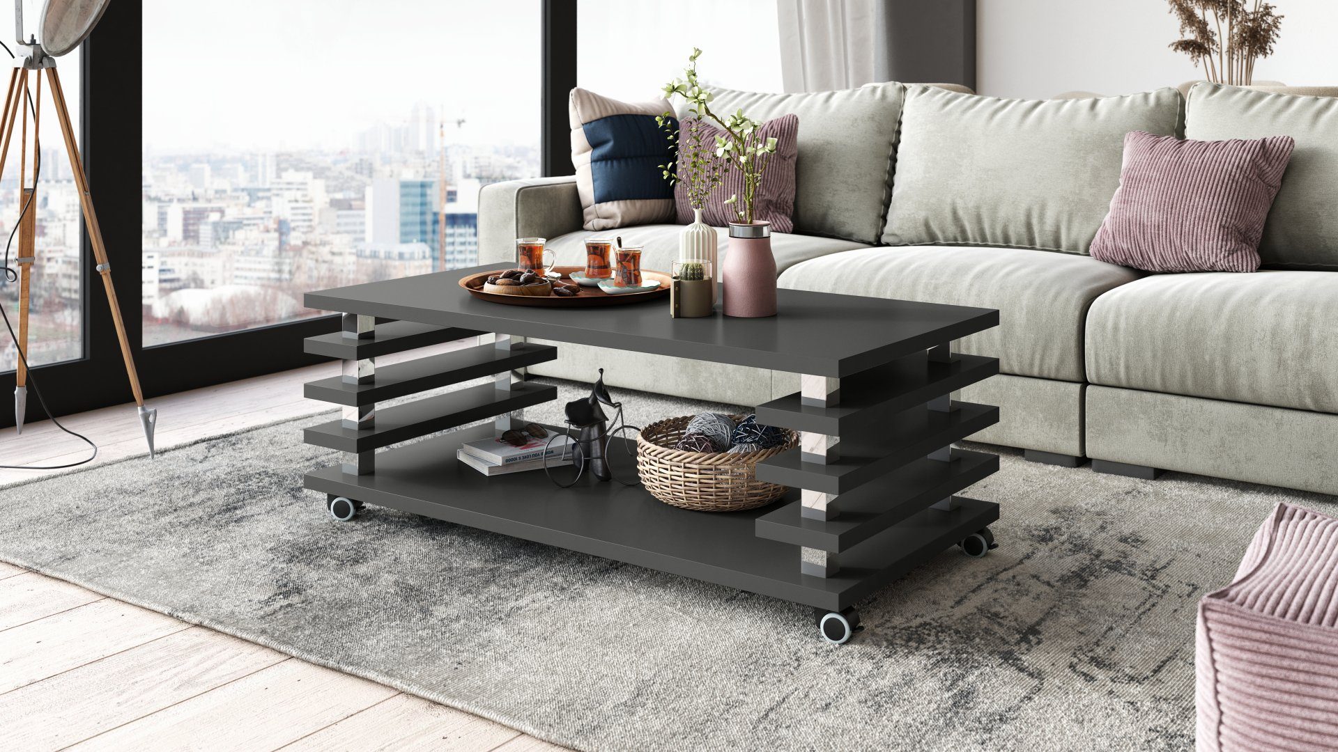 designimpex Couchtisch DC-3 Design Wohnzimmertisch Tisch günstig online kaufen