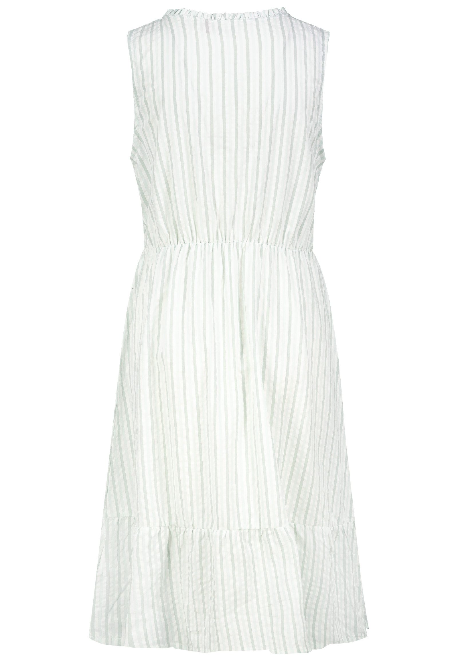 SUBLEVEL Sommerkleid Damen Sommerkleid aus Baumwolle A-Linien Kleid mit Volants, Seersucker Optik