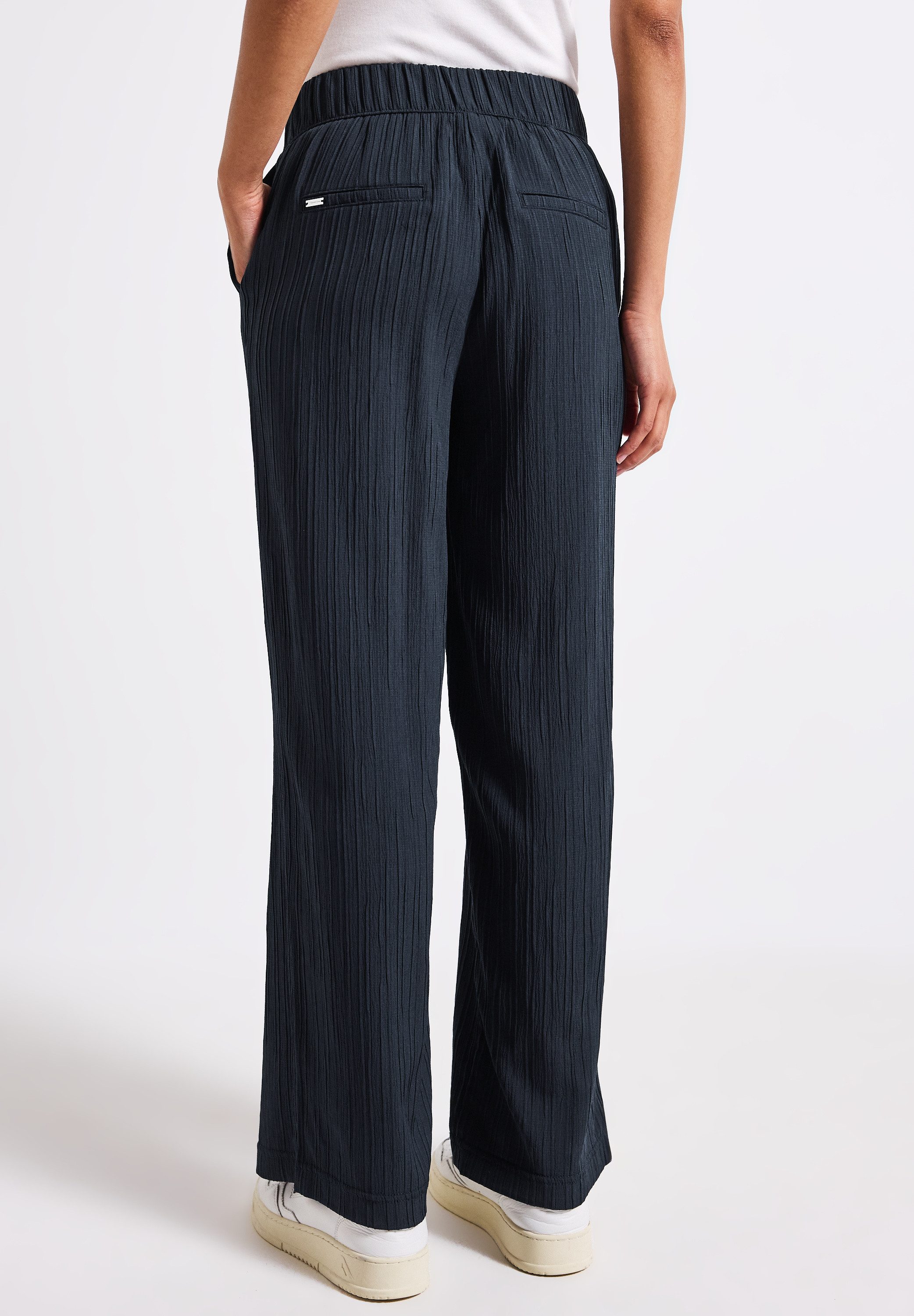 STREET ONE Stoffhose Sommerhose mit elastischem günstig online kaufen
