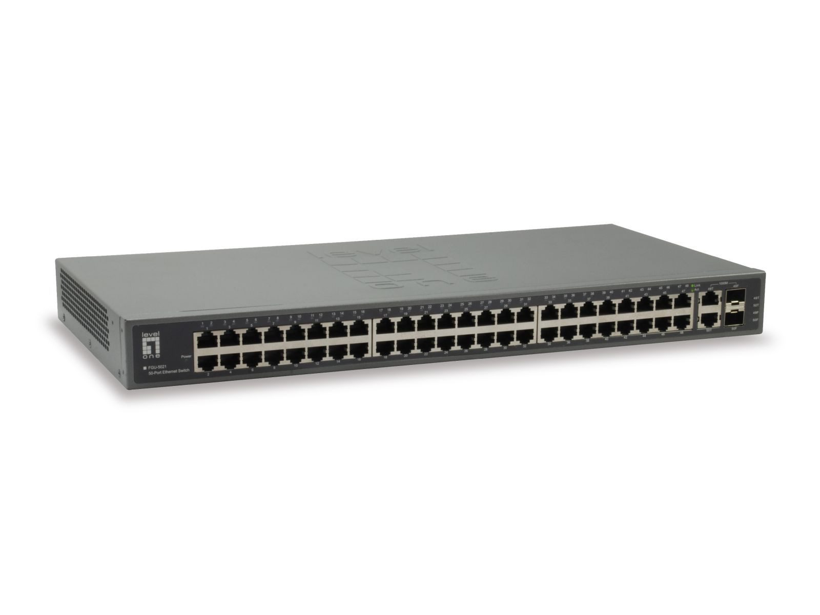Levelone FGU-5021 - Switch - unmanaged - 48 x 10/100 + 2 x Kombi-Gigabit-SFP Netzwerk-Switch