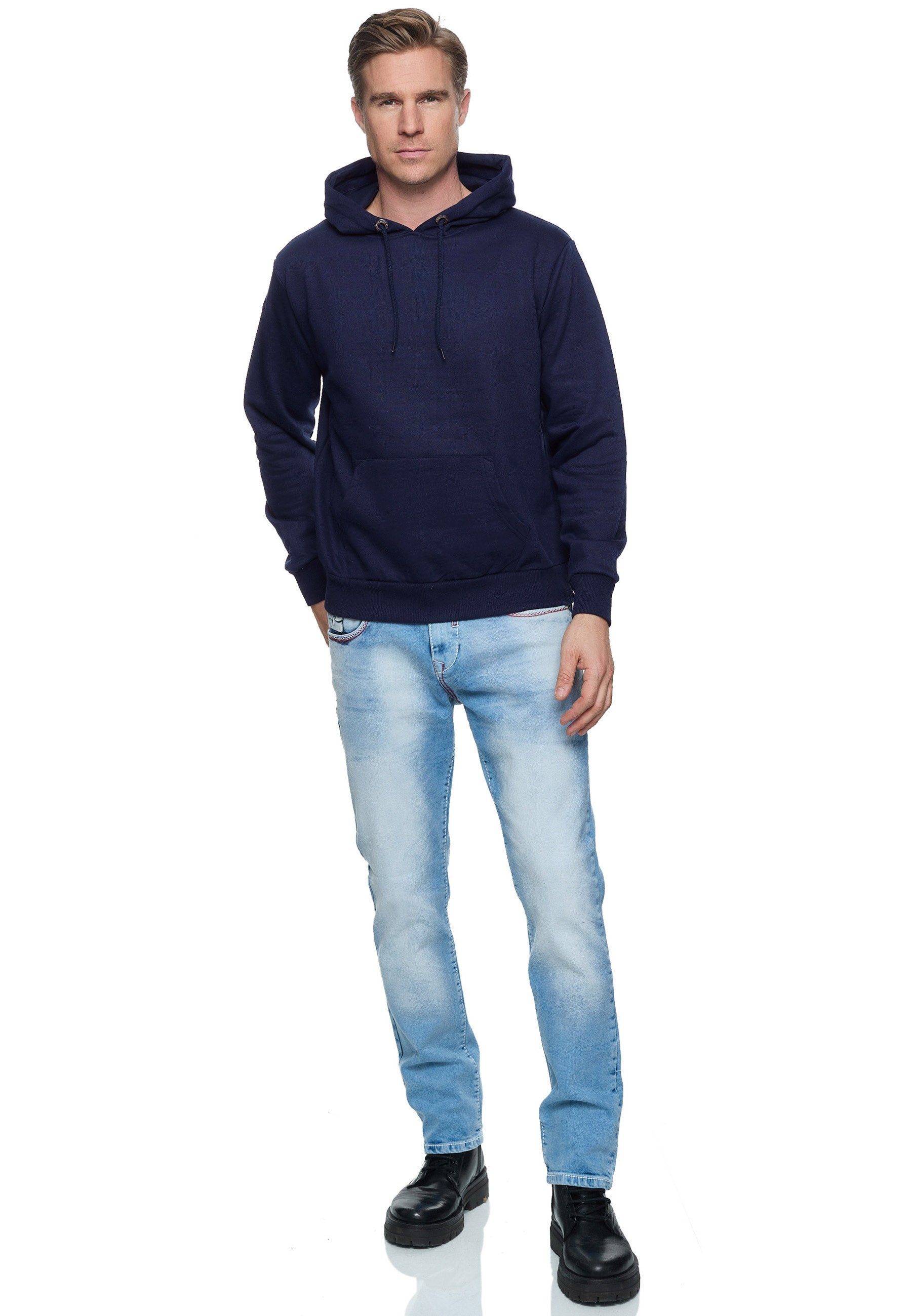 Kapuzensweatshirt Fit-Passform in Regular bequemer Neal Rusty dunkelblau