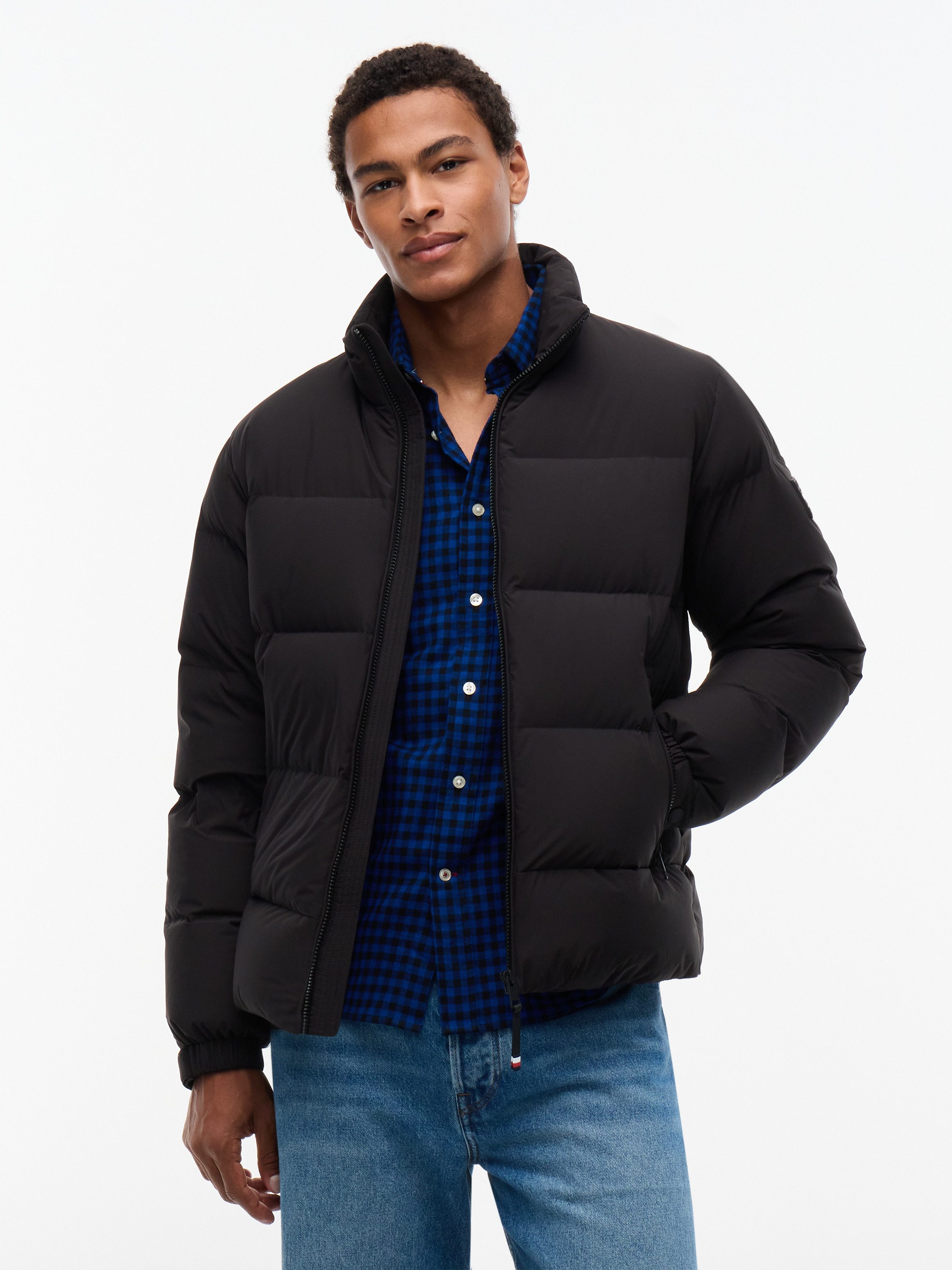 Tommy Hilfiger Daunenjacke DOWN STAND PUFFER Winterjacke, weiche Daunenfüllung