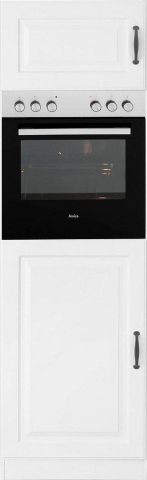 wiho Küchen Backofen/Kühlumbauschrank Erla 60 cm breit mit Kassettenfront