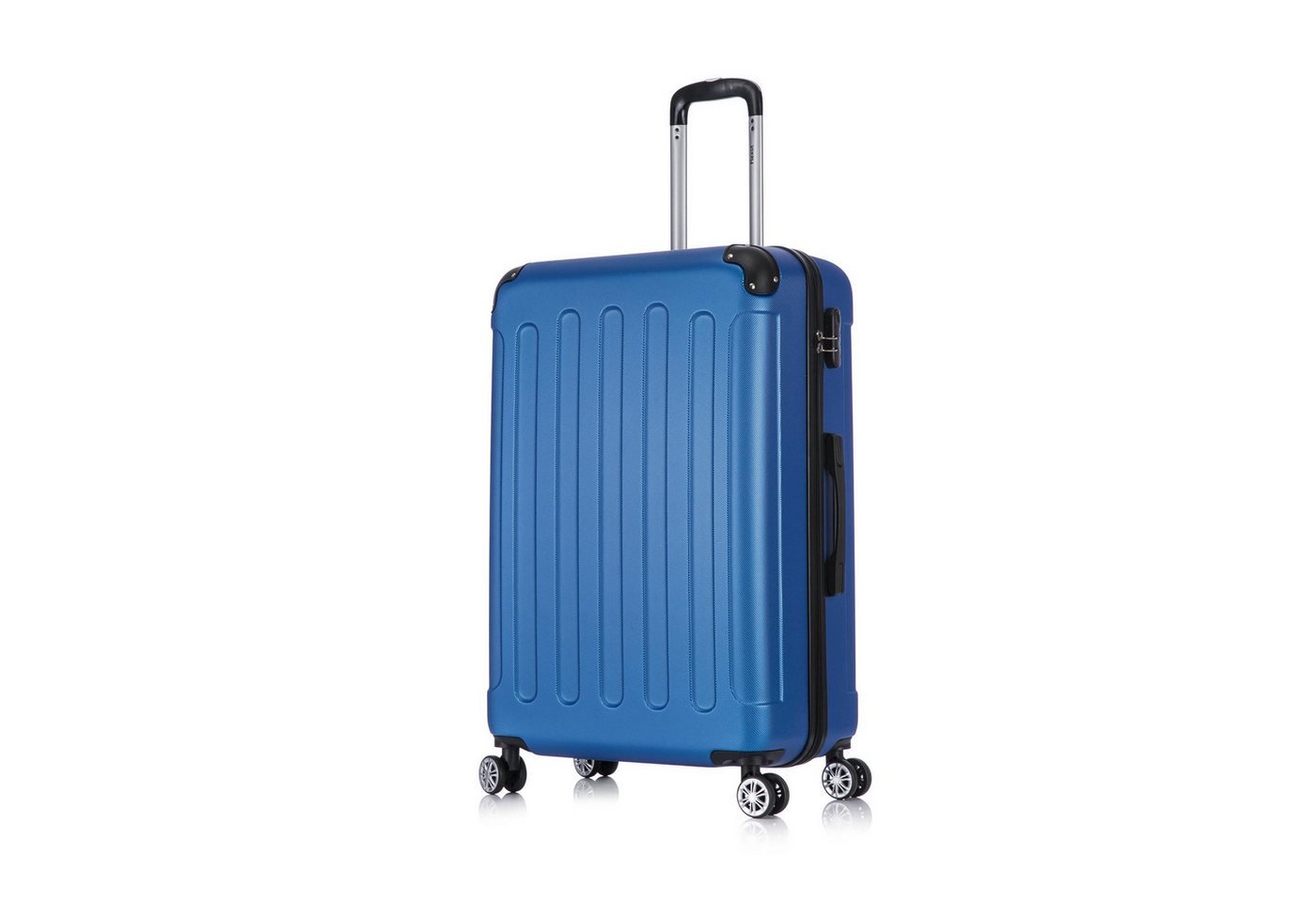 Flexot Hartschalen-Trolley F-2045 Kofferset, 360° Rollen, robuster Reisekoffer, Bordcase, 4 Rollen, Robuster und moderner Koffer mit vier 360° Rollen und Zahlenschloss