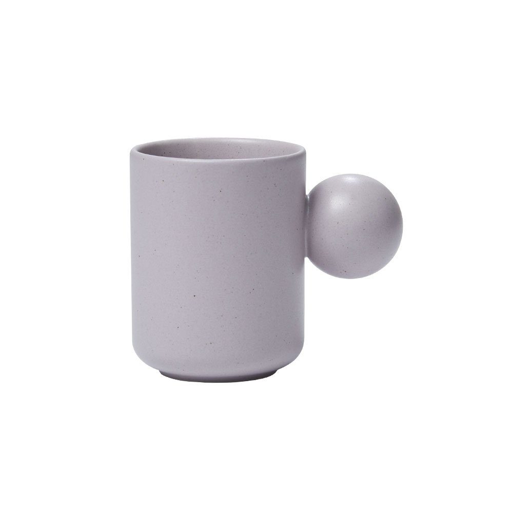 NEOFLAM® Tasse Better Finger Keramiktasse Ball - 300ml Violett, Keramik, 100% natürliche Keramik, Frei von PFOA, Blei & Cadmium