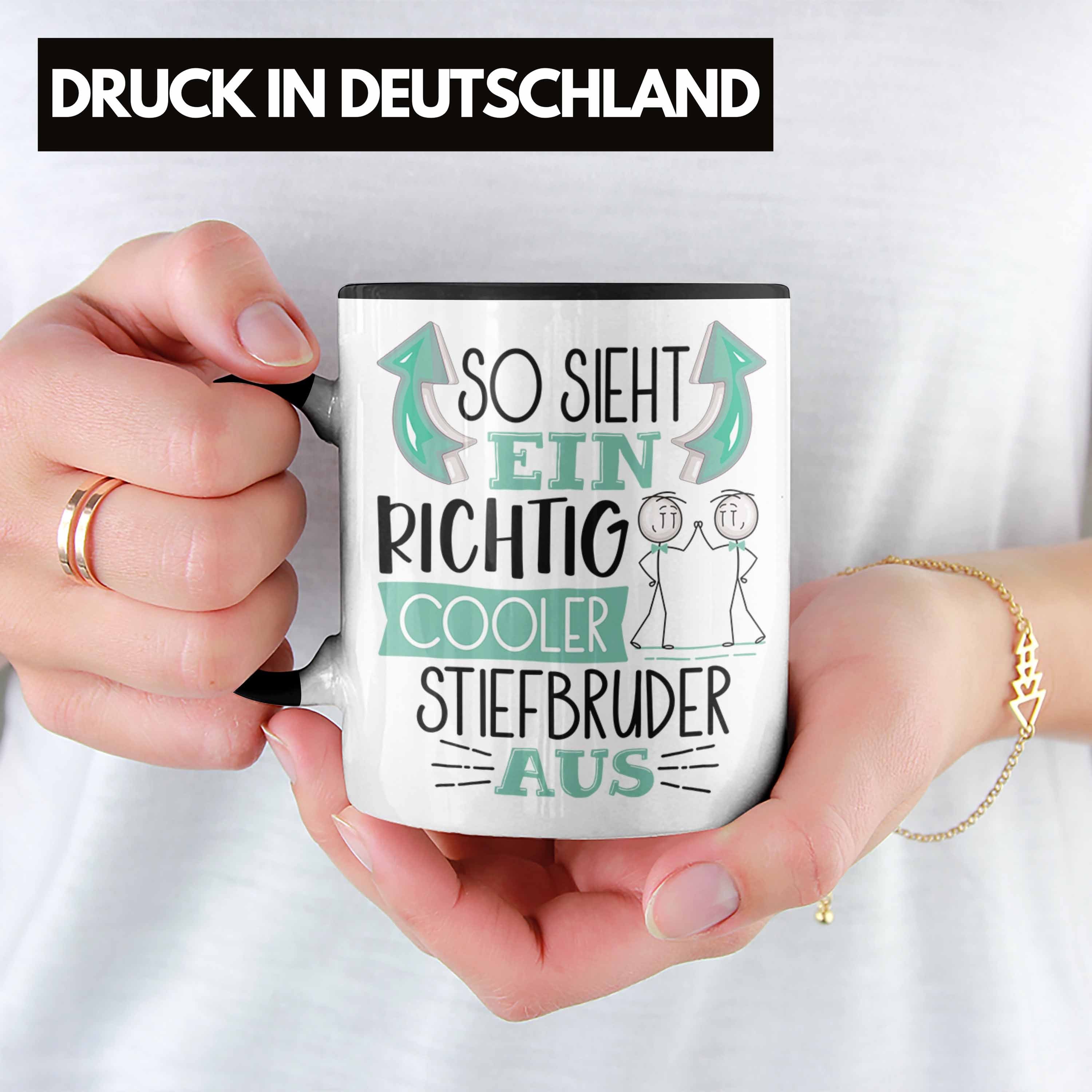 RIchtig Schwarz Au Stiefbruder Tasse Sieht So Cooler Trendation Ein Tasse Geschenk Stiefbruder