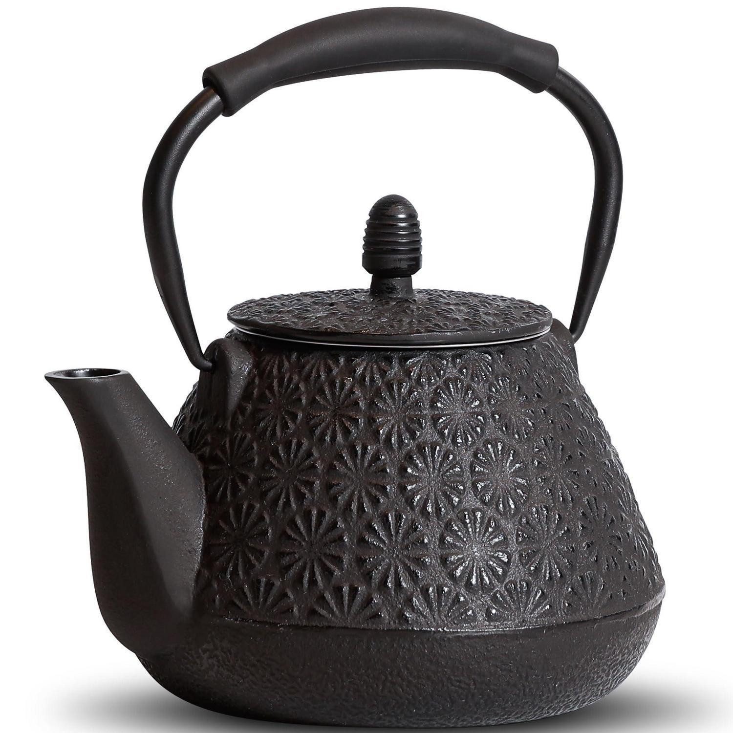 LuxusKollektion Teekanne Teekanne Gusseisen 1000ml Schwarz