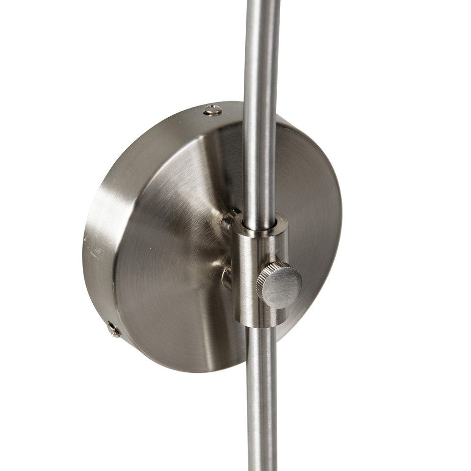 Qazqa Wandleuchte Bow, ohne Leuchtmittel, E27, Weiß, Modern, Stahl, 1-flammig