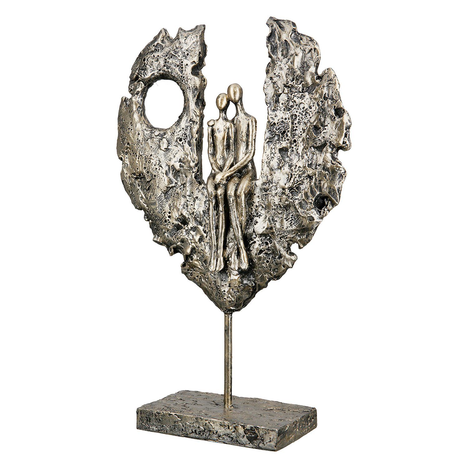 GILDE Dekofigur Skulptur Paar 34cm St), (1 x B. im Maße x T. Herz : H. 8cm 21cm