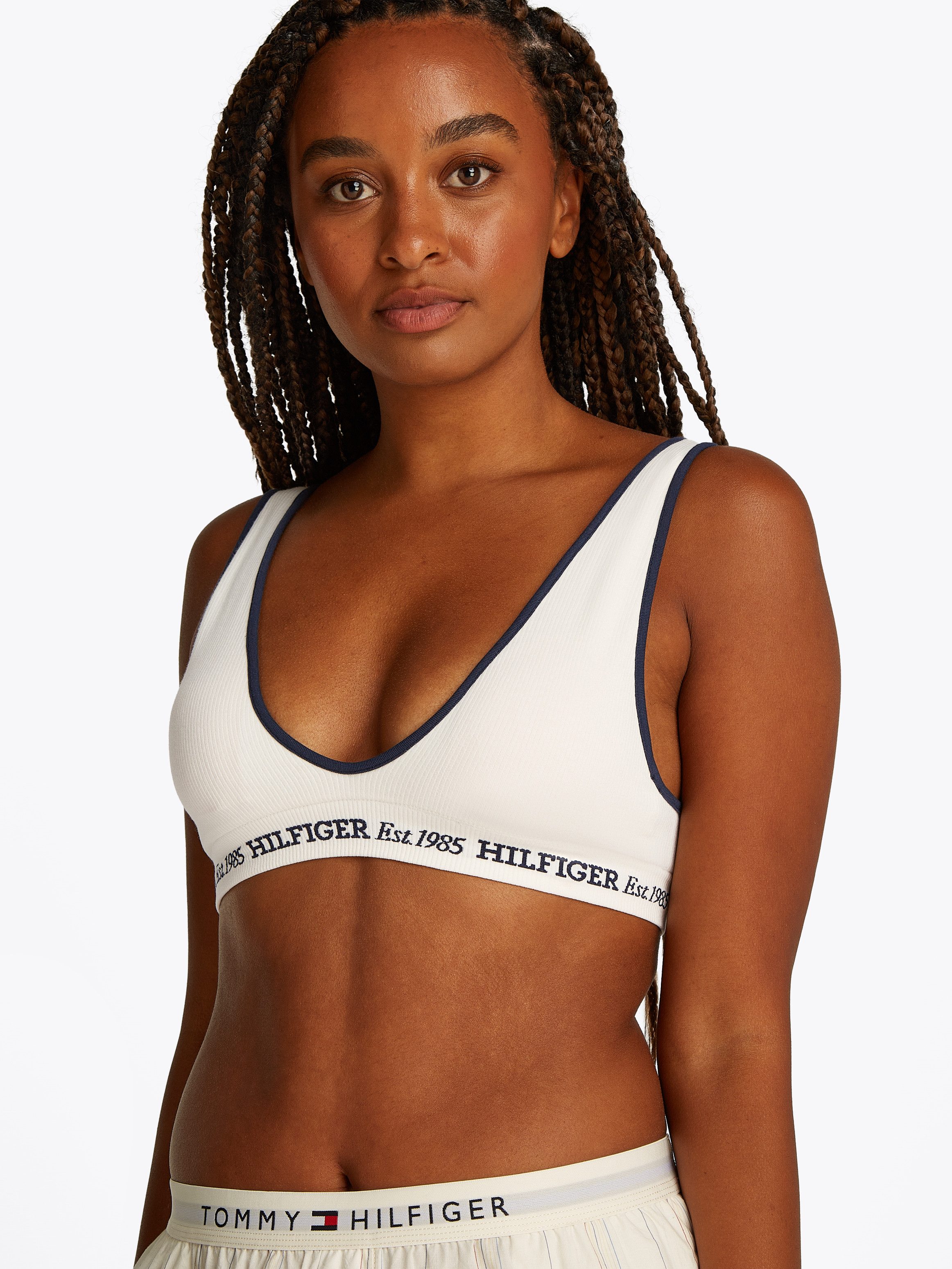 Tommy Hilfiger Underwear Triangel-BH RP TRIANGLE mit Rippenstruktur, mit Logoschriftzug