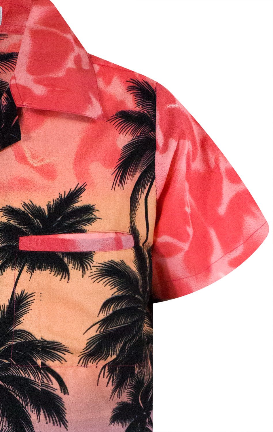 King Kameha Hawaiihemd Beach Eclectic Funky Hawaii-Hemd, Herren, Kurzarm, Front-Tasche – Bild 4 von 5