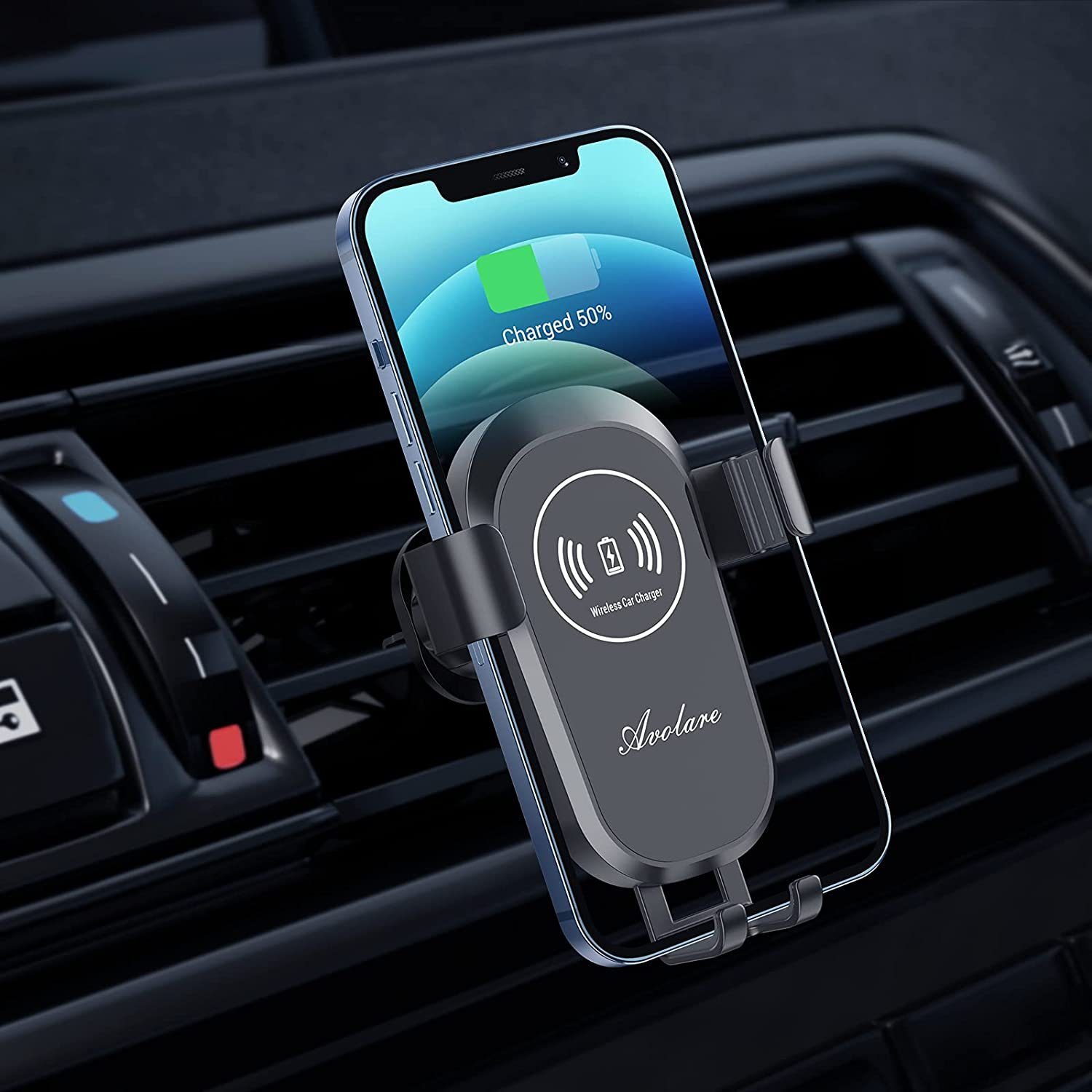 Elegear 15W Autohalterung, Wireless Charger KFZ Handyhalterung  Smartphone-Halterung, (1-tlg., Ladegerät mit Ladefunktion 360° drehbar)