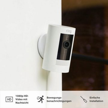 Ring Stick Up Cam Plug-in Überwachungskamera (Außenbereich)