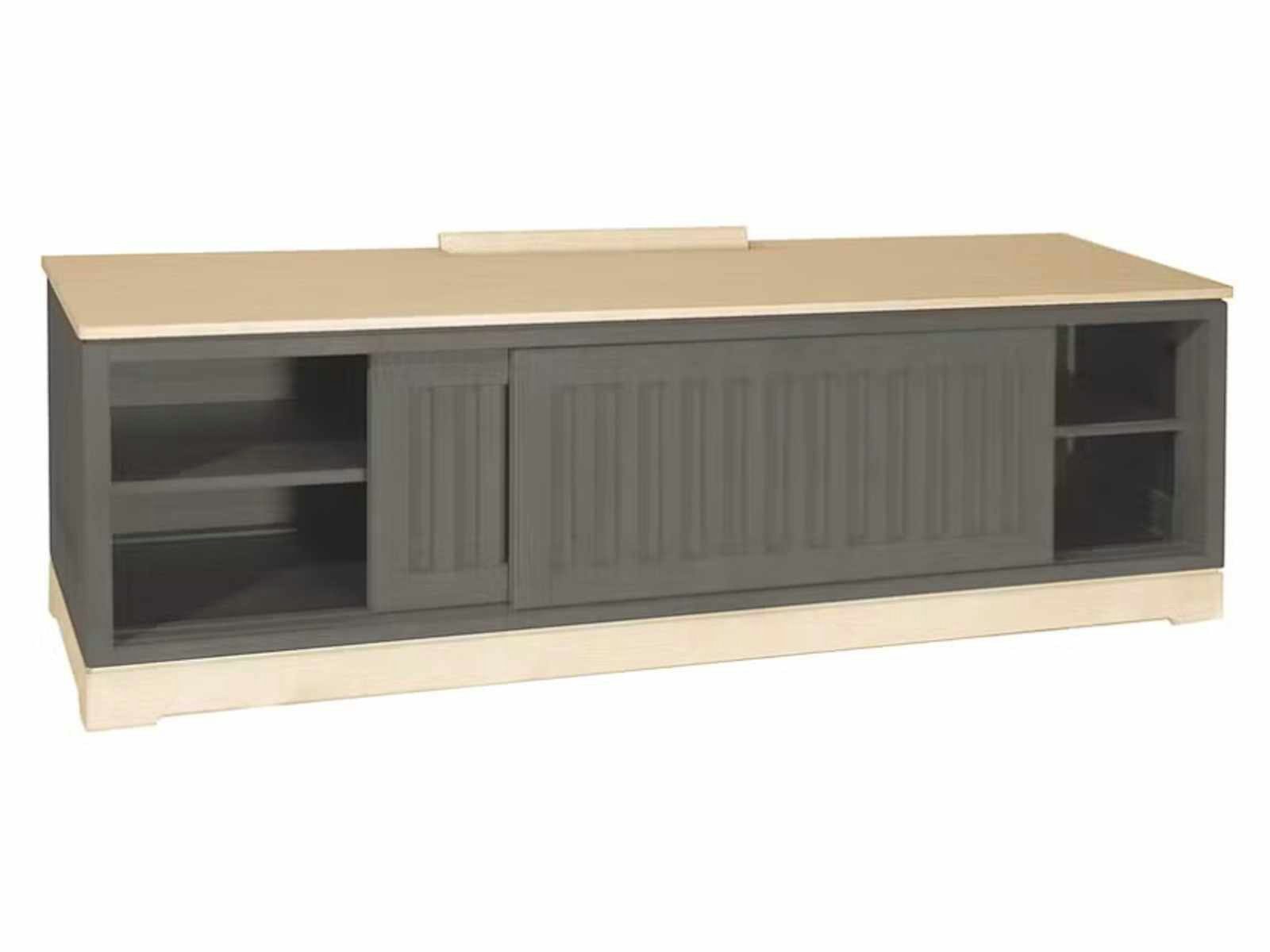 Casamia TV-Board TV Lowboard Casaverde mit 2 Schiebetüren Pinie Massivholz