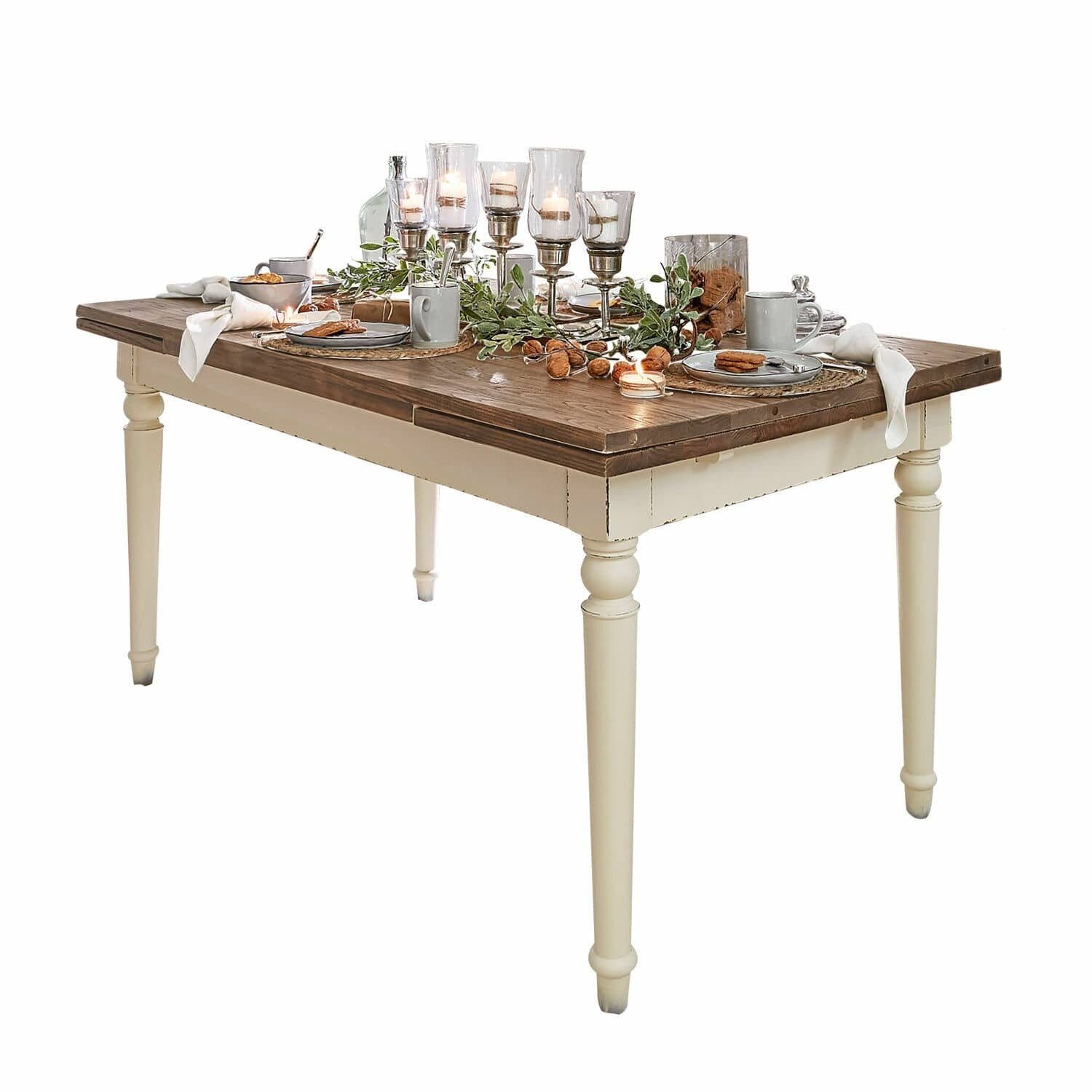 Mirabeau Esstisch Tisch Bradford weiß/braun