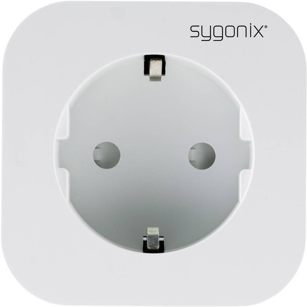 Sygonix Wi-Fi Smart-Home-Steckdose mit Smart-Home-Steuerelement, mit Messfunktion