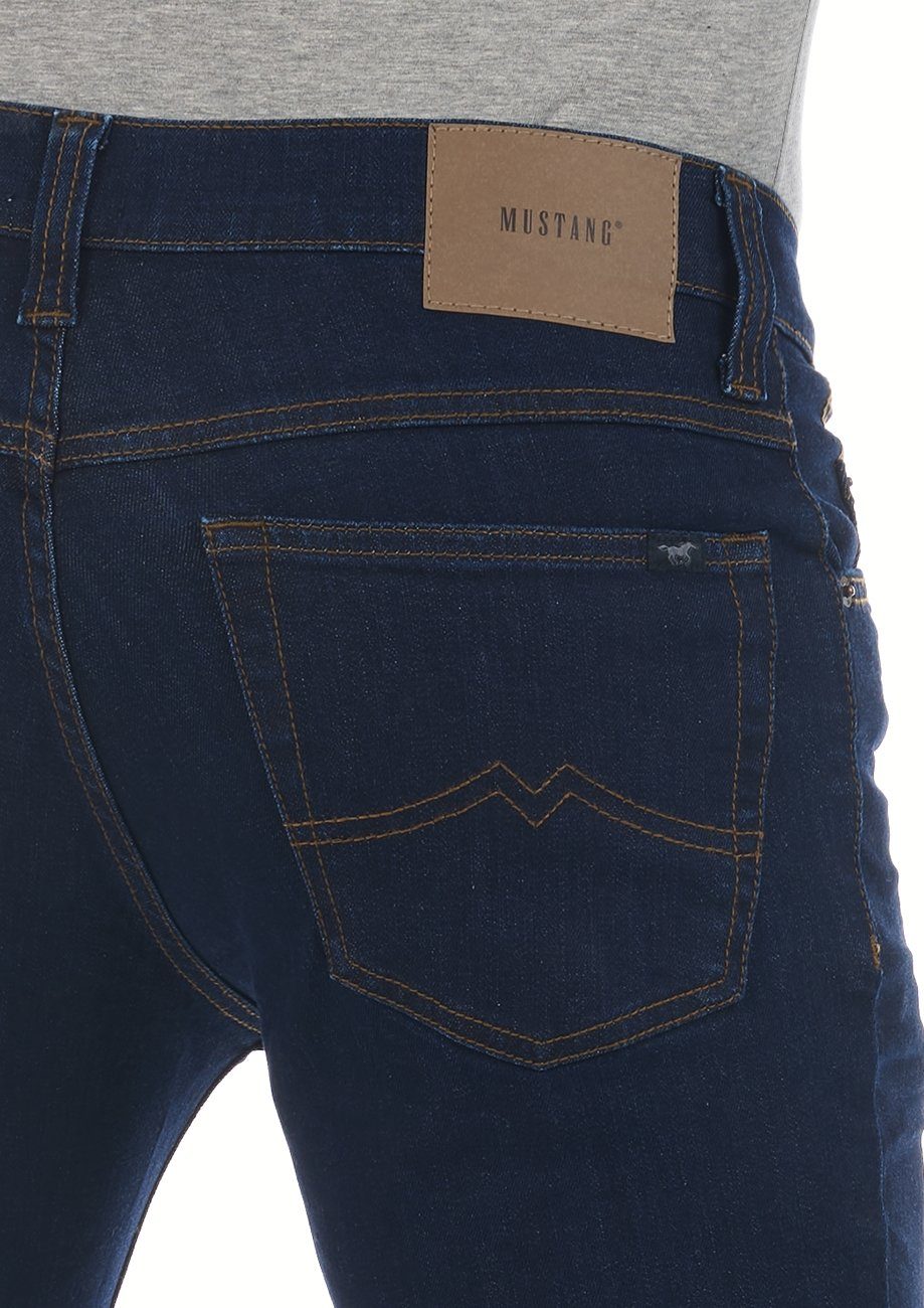 MUSTANG Straight-Jeans Herren Jeanshose Tramper Regular Fit Denim Hose mit Stretch