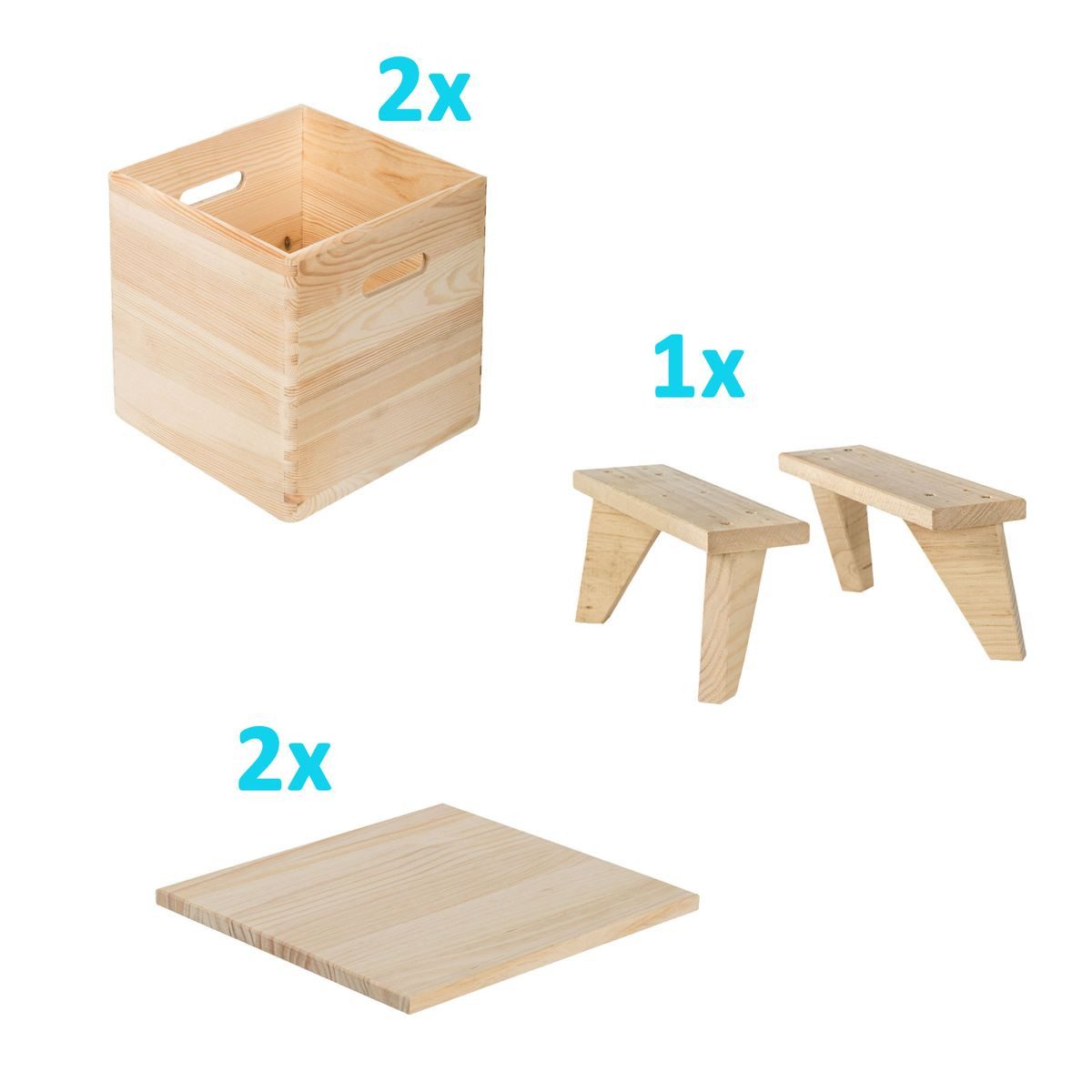 Astigarraga Kit Line Standregal Zubehör-Set Dinamic, Zubehör, Einsteiger-Set für Dinamic Module