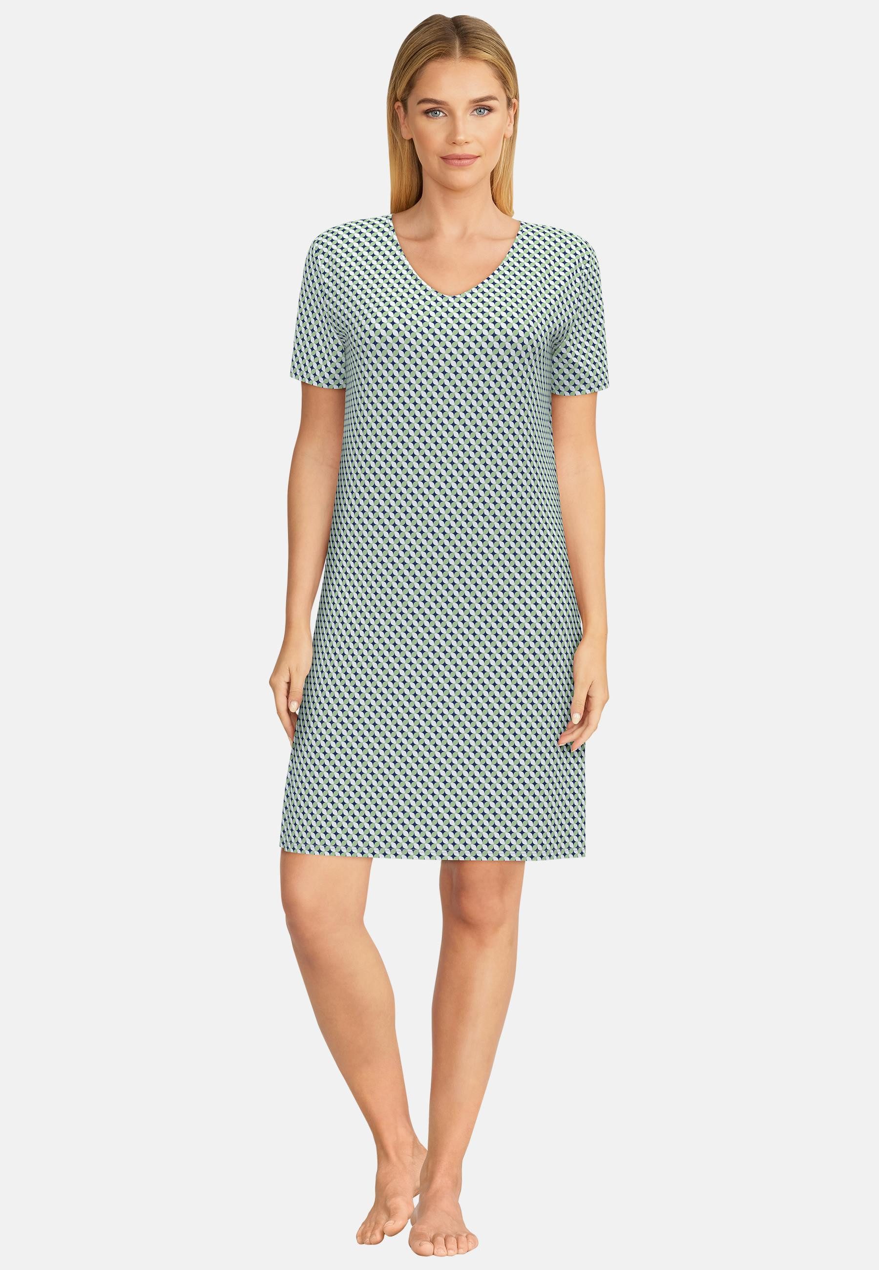 GÖTZBURG Nachthemd GÖTZBURG Damen Nachthemd grün bedruckt (1-tlg) günstig online kaufen